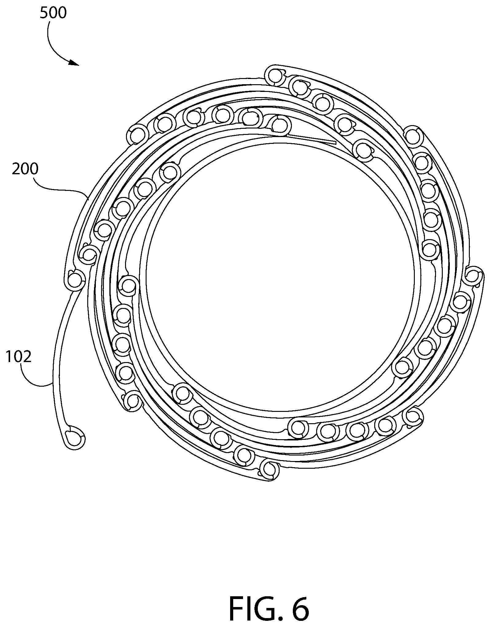 Patent US12359500 Figure 6 – Replacement link for a rolling grill enclosure and method thereof