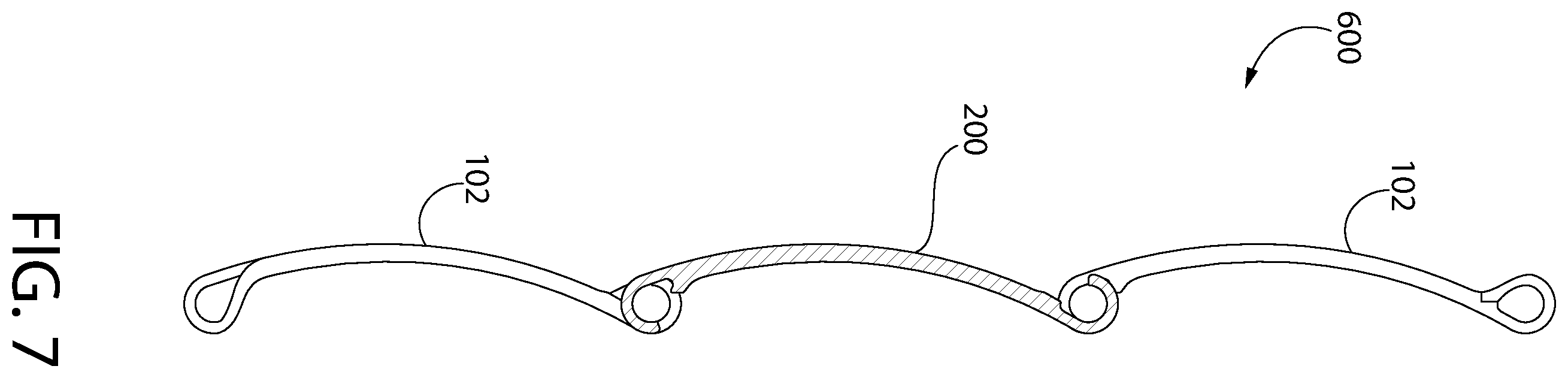 Patent US12359500 Figure 7 – Replacement link for a rolling grill enclosure and method thereof
