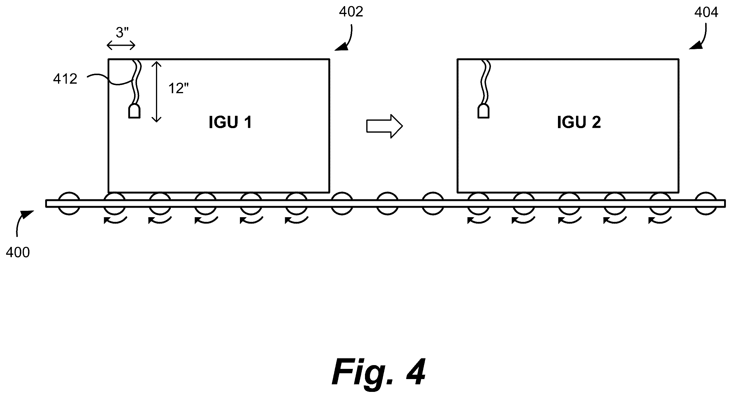 Patent US12359501 Figure 4 – Connectors for smart windows