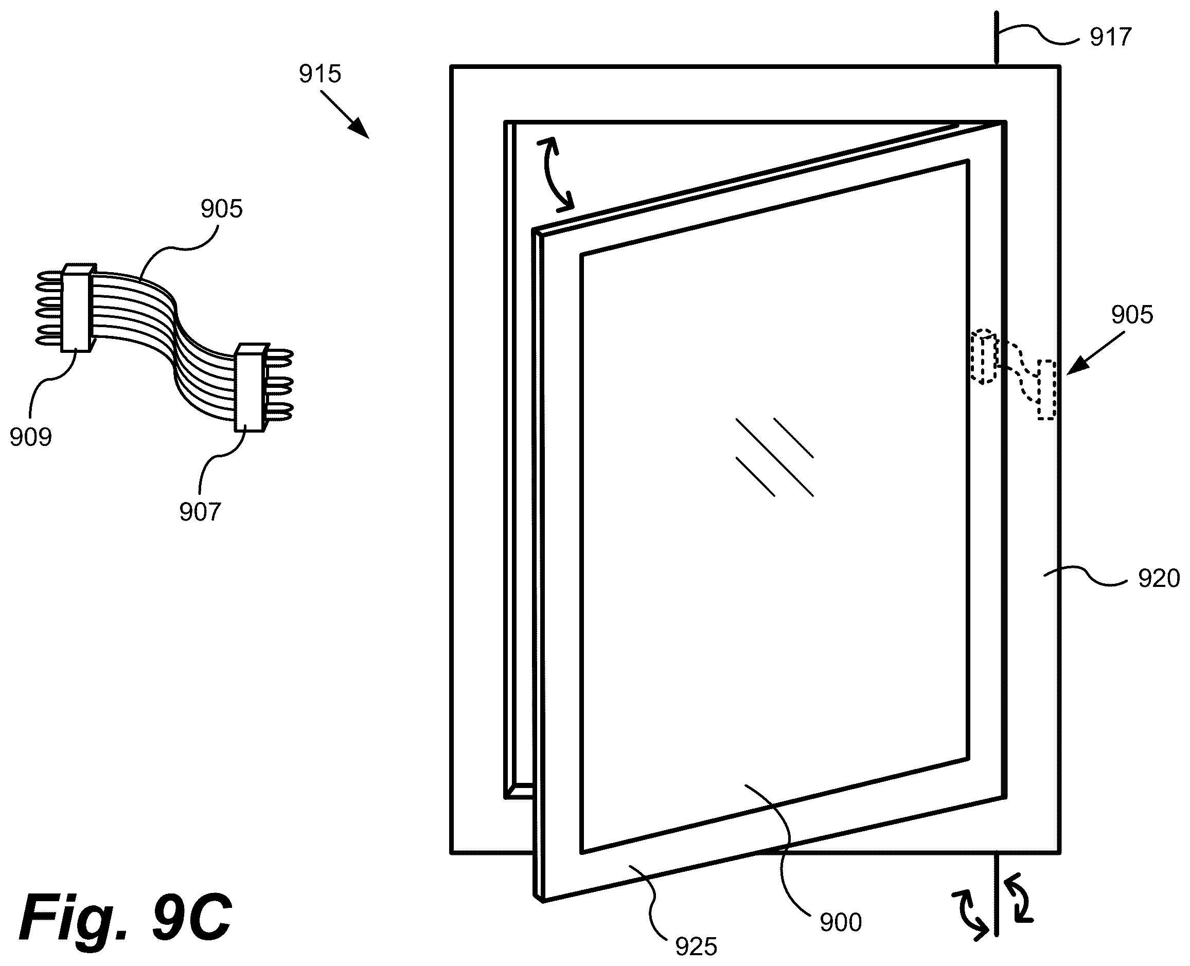 Patent US12359501 Figure 13 – Connectors for smart windows