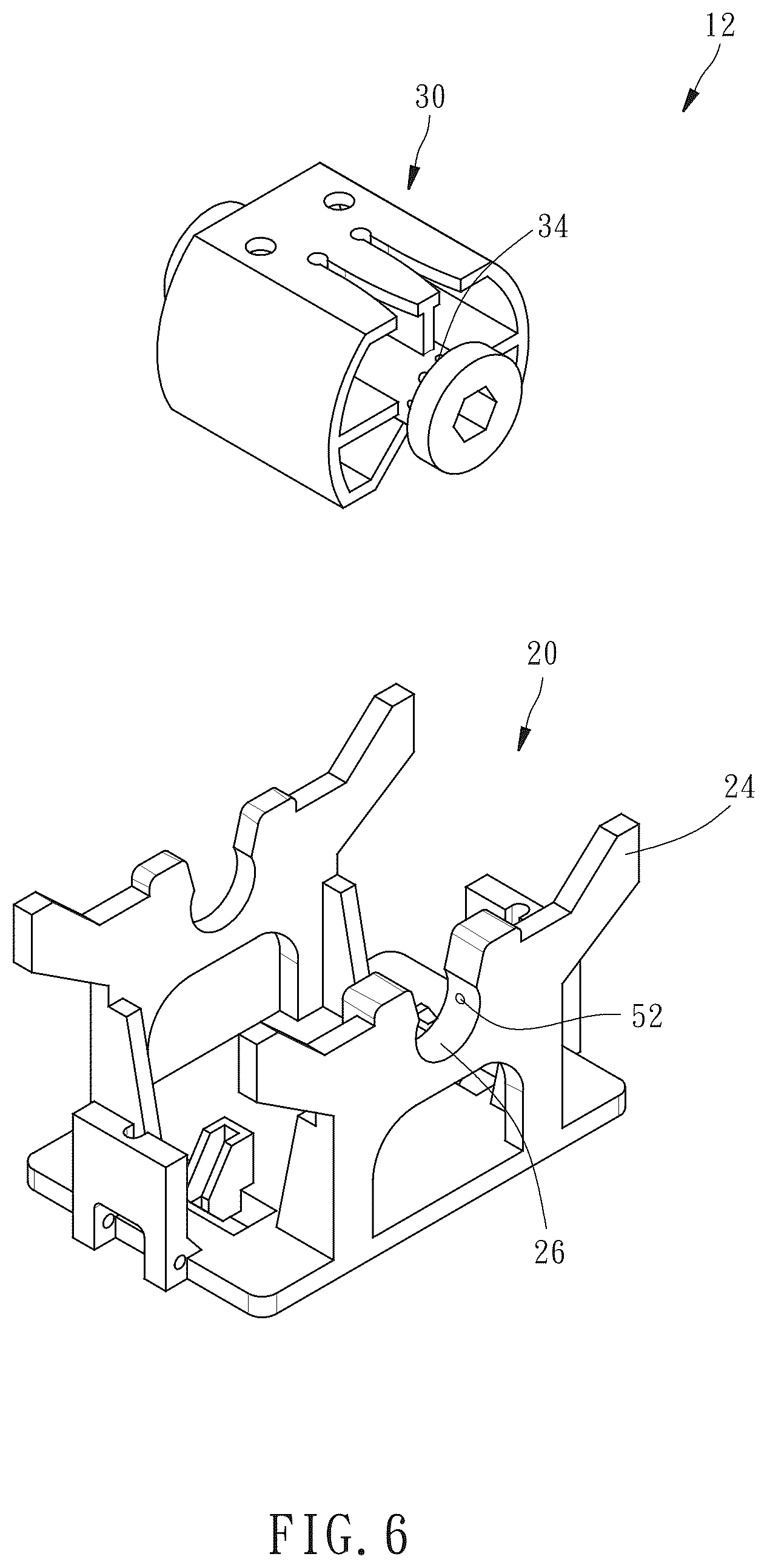 Patent US12359502 Figure 5 – Ladder rope retaining device for venetian blind