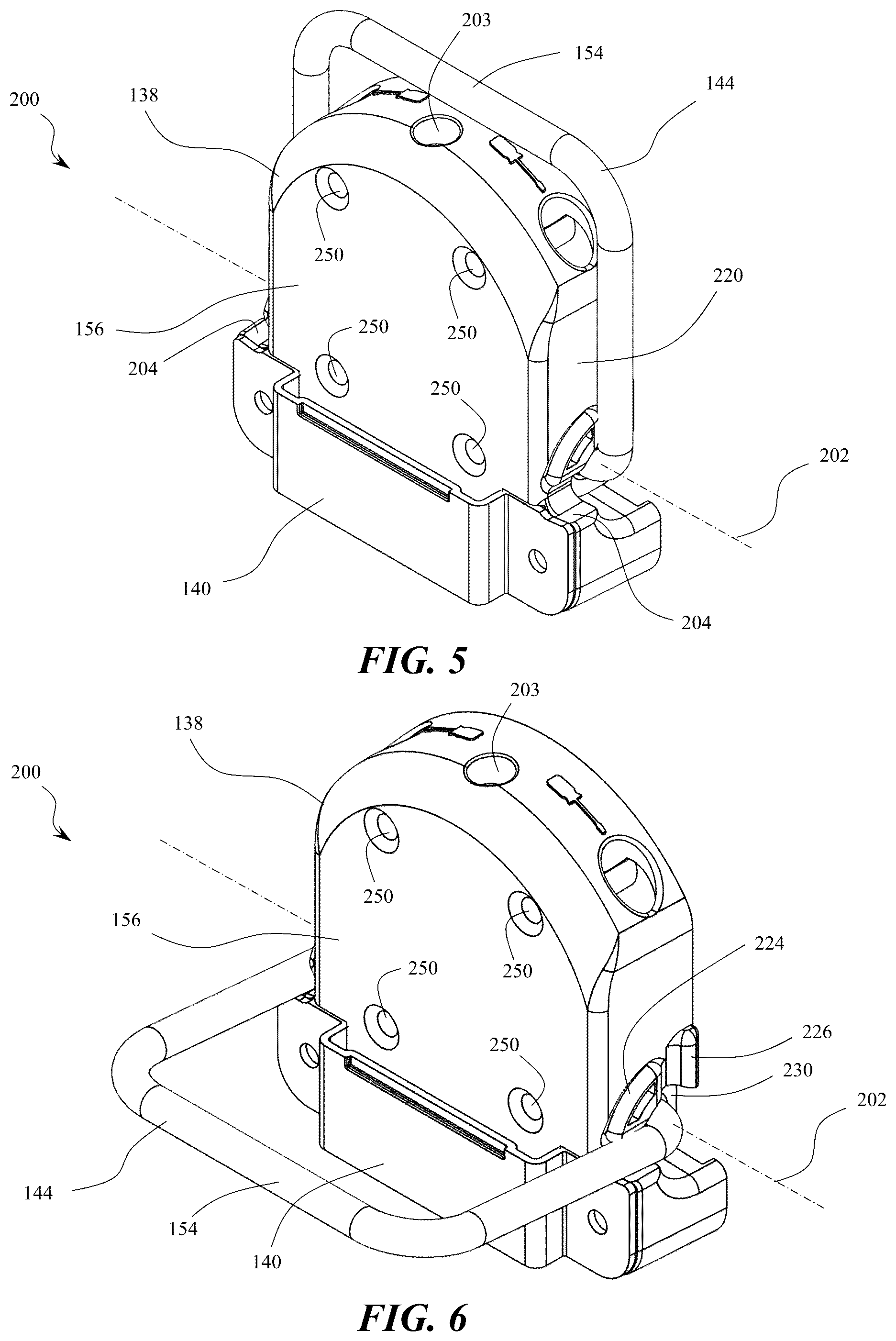 Patent US12359506 Figure 6 – Multifunction button for ladder adjustment