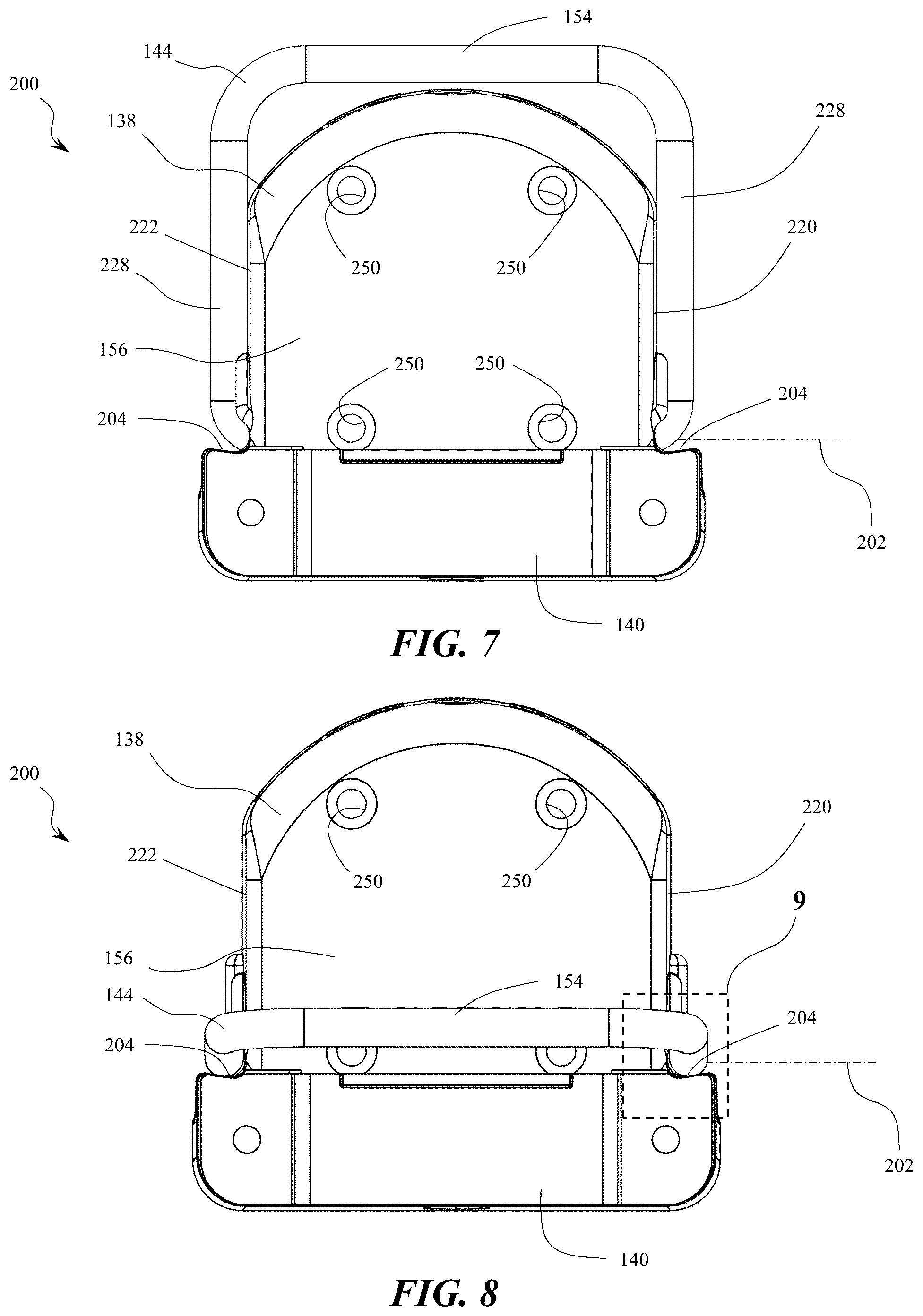 Patent US12359506 Figure 7 – Multifunction button for ladder adjustment