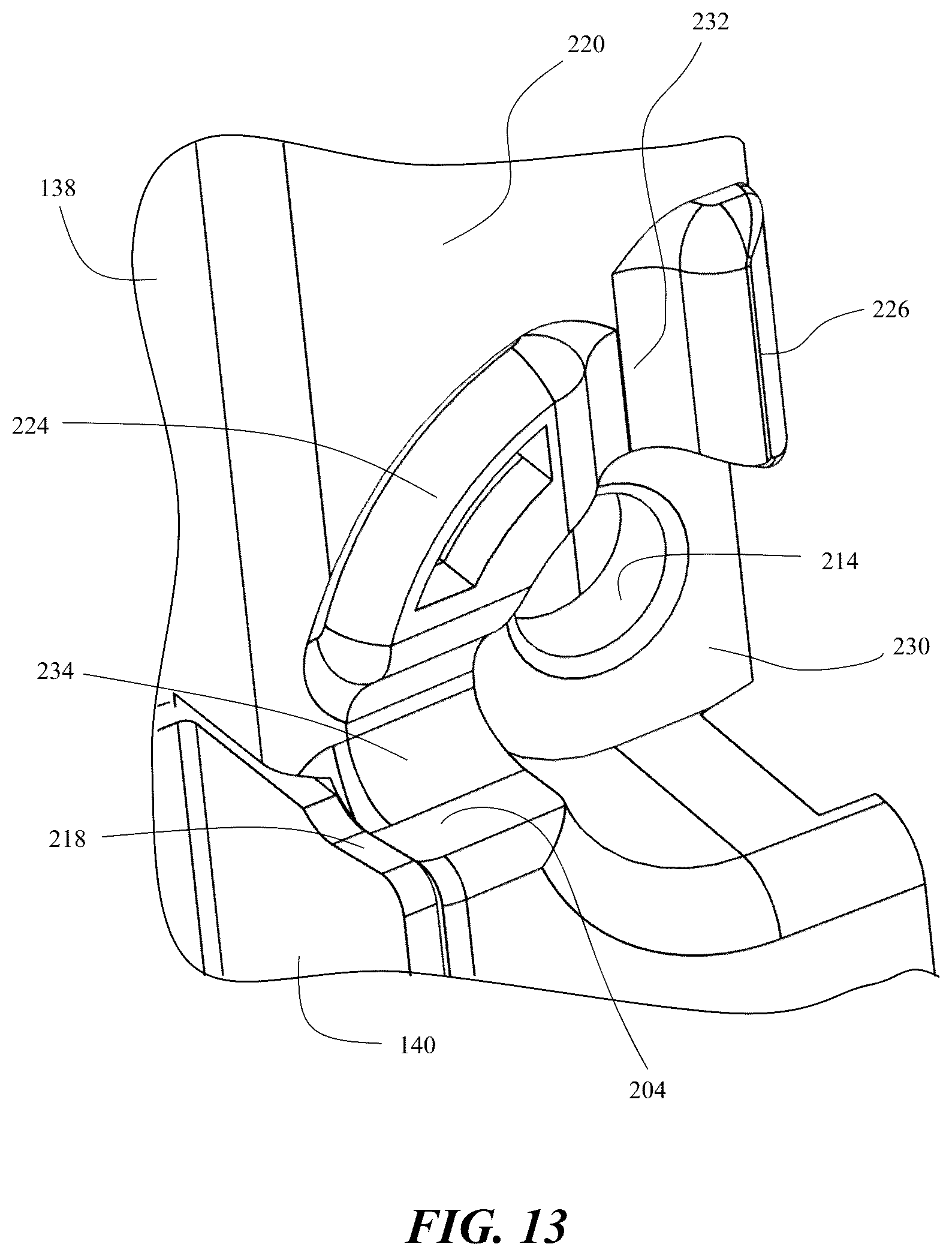 Patent US12359506 Figure 10 – Multifunction button for ladder adjustment
