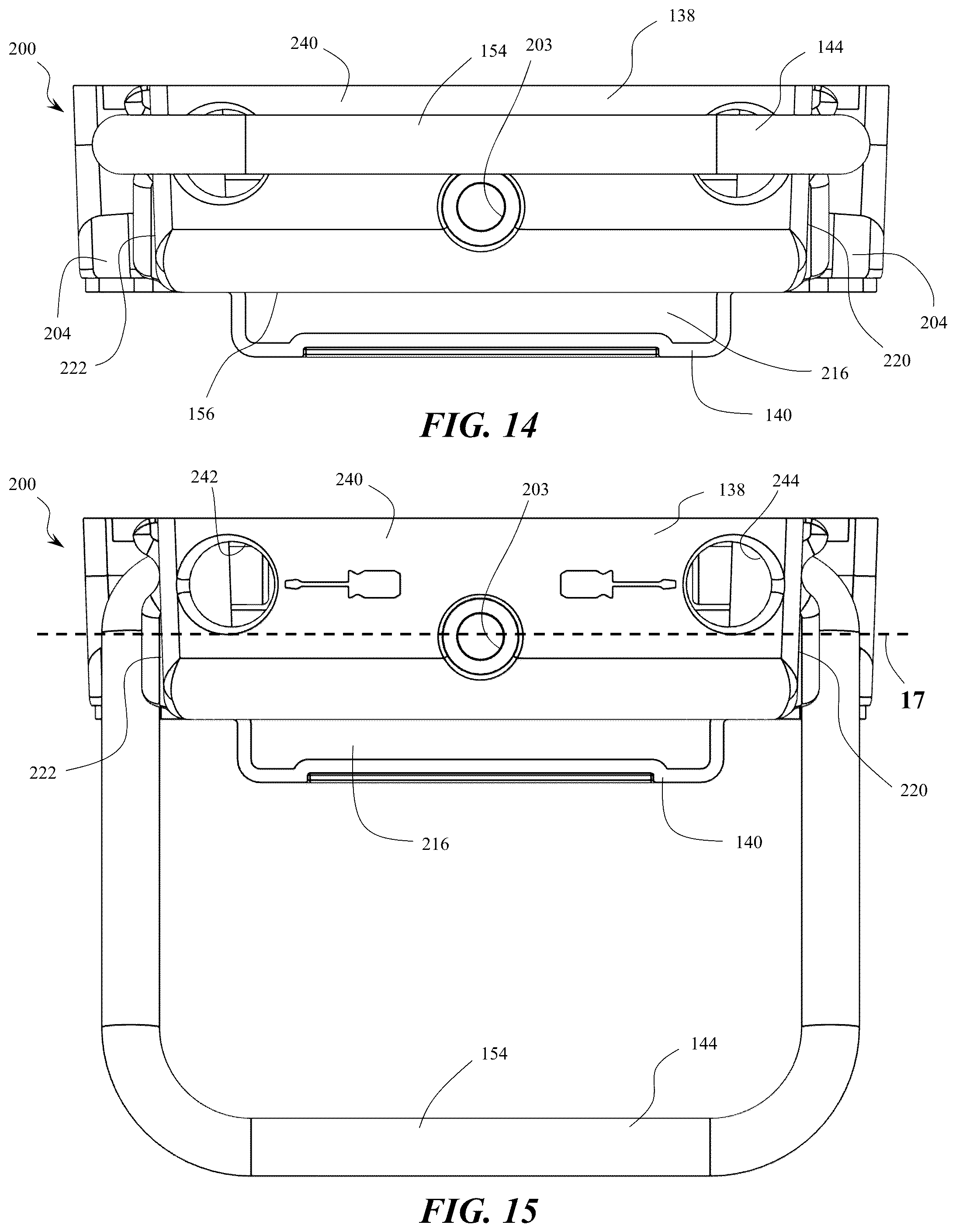 Patent US12359506 Figure 11 – Multifunction button for ladder adjustment