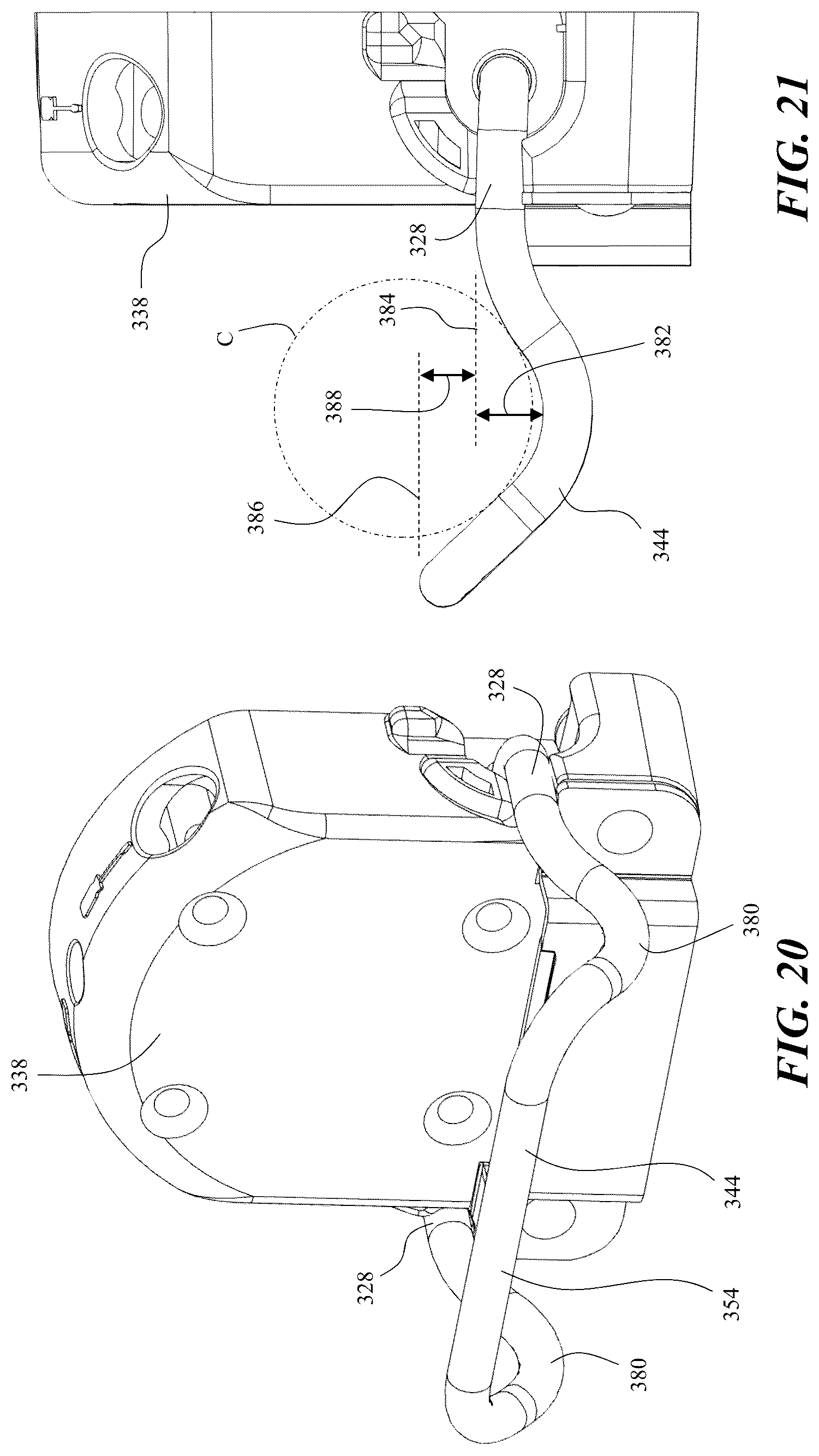 Patent US12359506 Figure 15 – Multifunction button for ladder adjustment