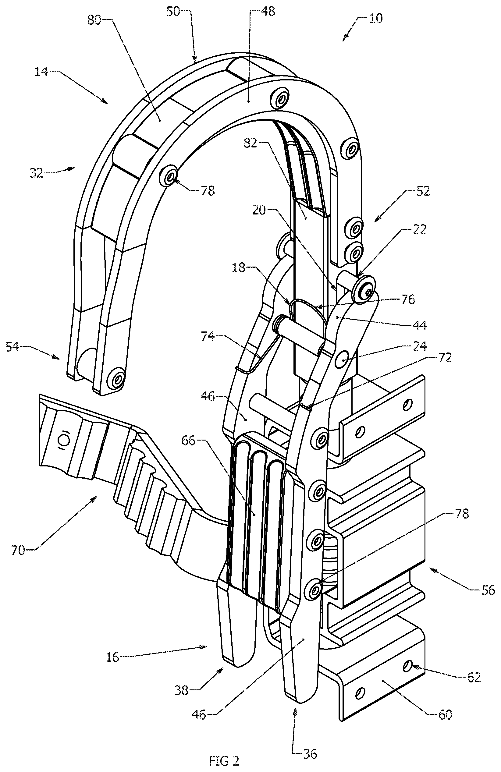 Patent US12359507 Figure 2 – Strand grab, ladder and method