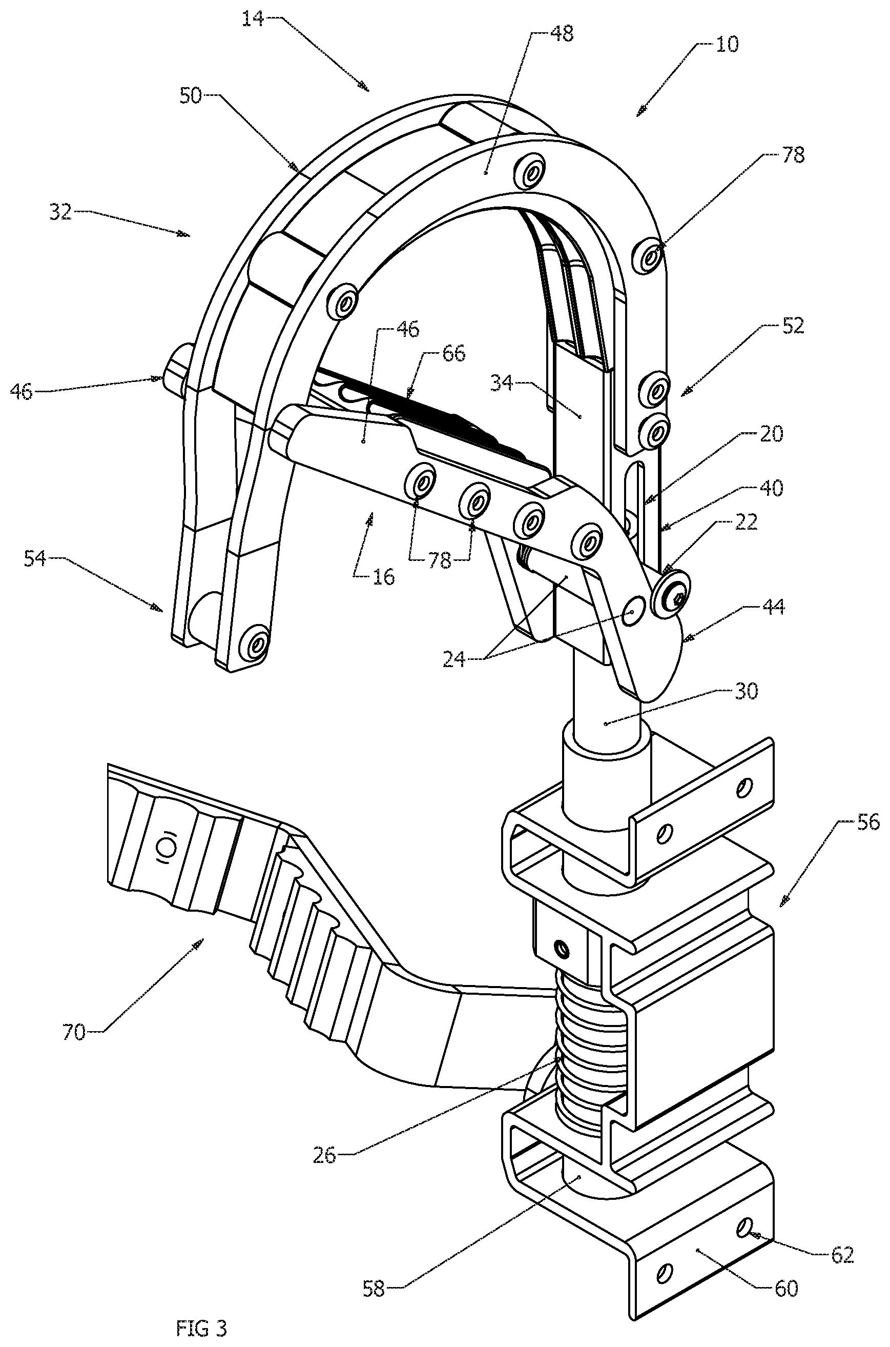 Patent US12359507 Figure 3 – Strand grab, ladder and method