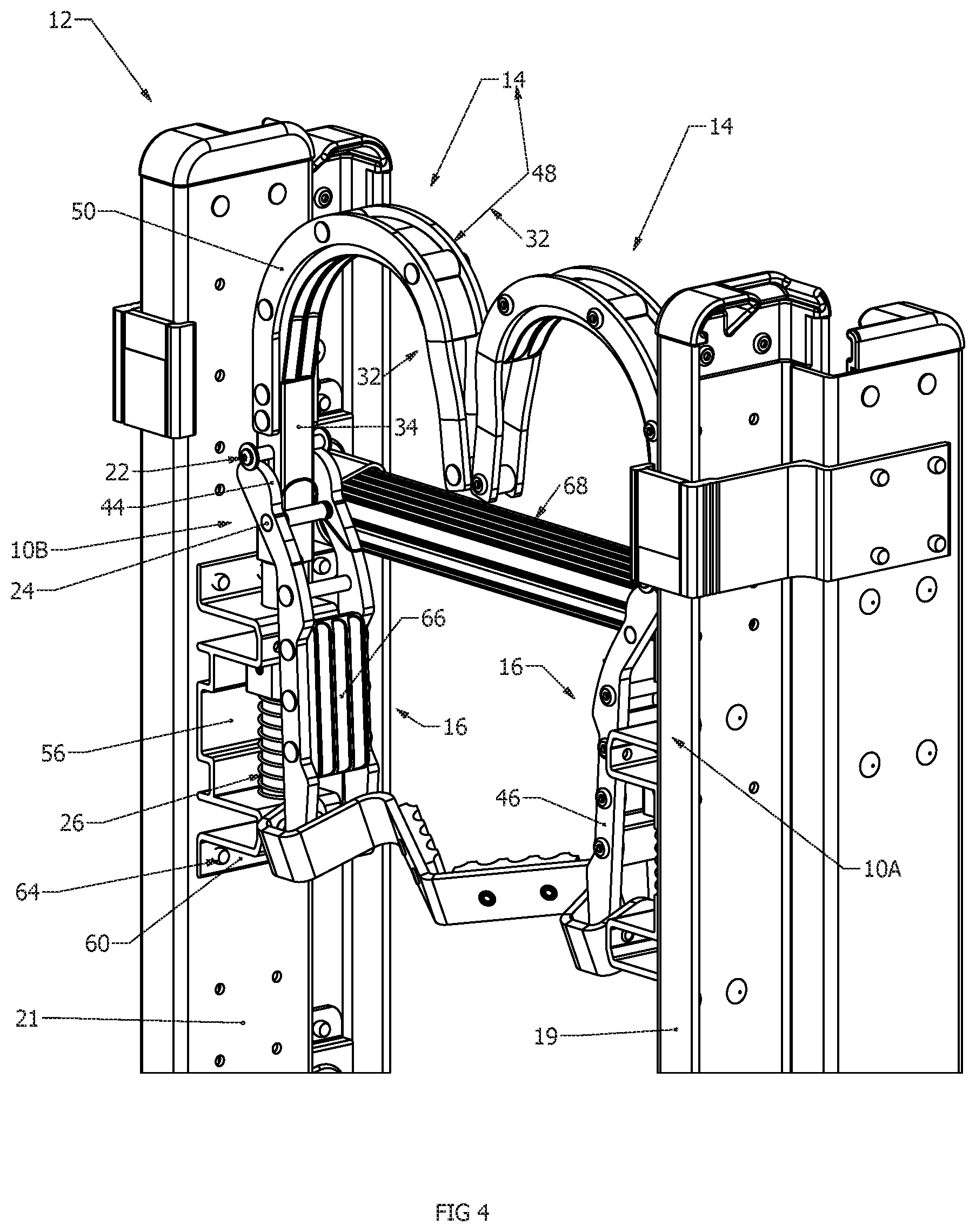 Patent US12359507 Figure 4 – Strand grab, ladder and method