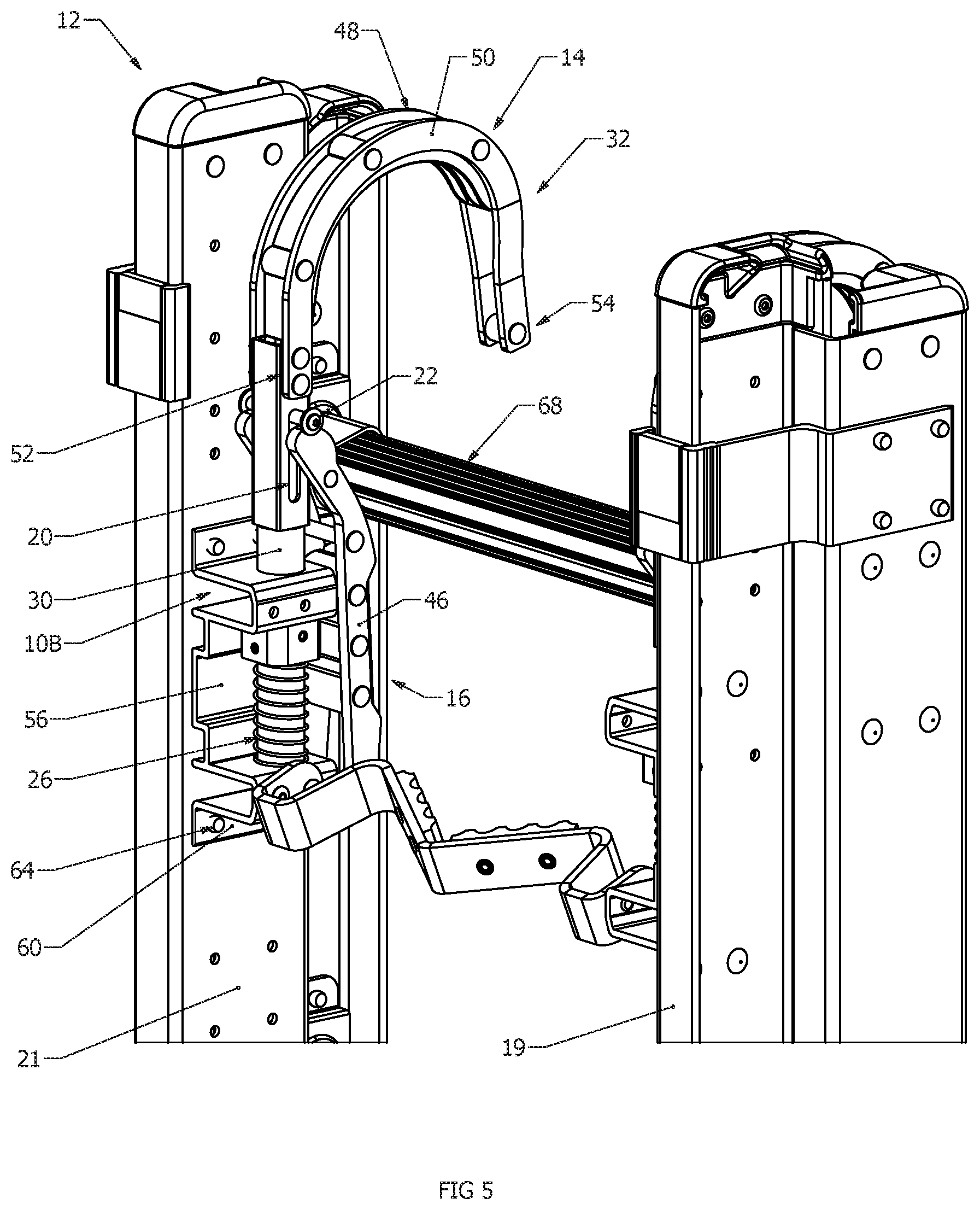 Patent US12359507 Figure 5 – Strand grab, ladder and method