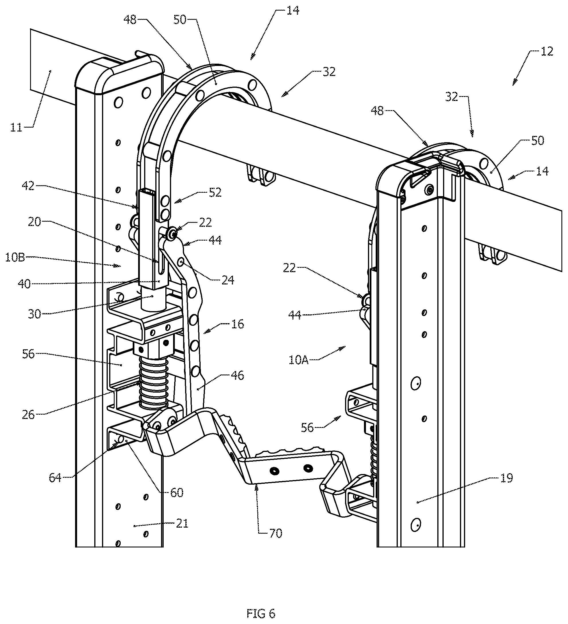 Patent US12359507 Figure 6 – Strand grab, ladder and method