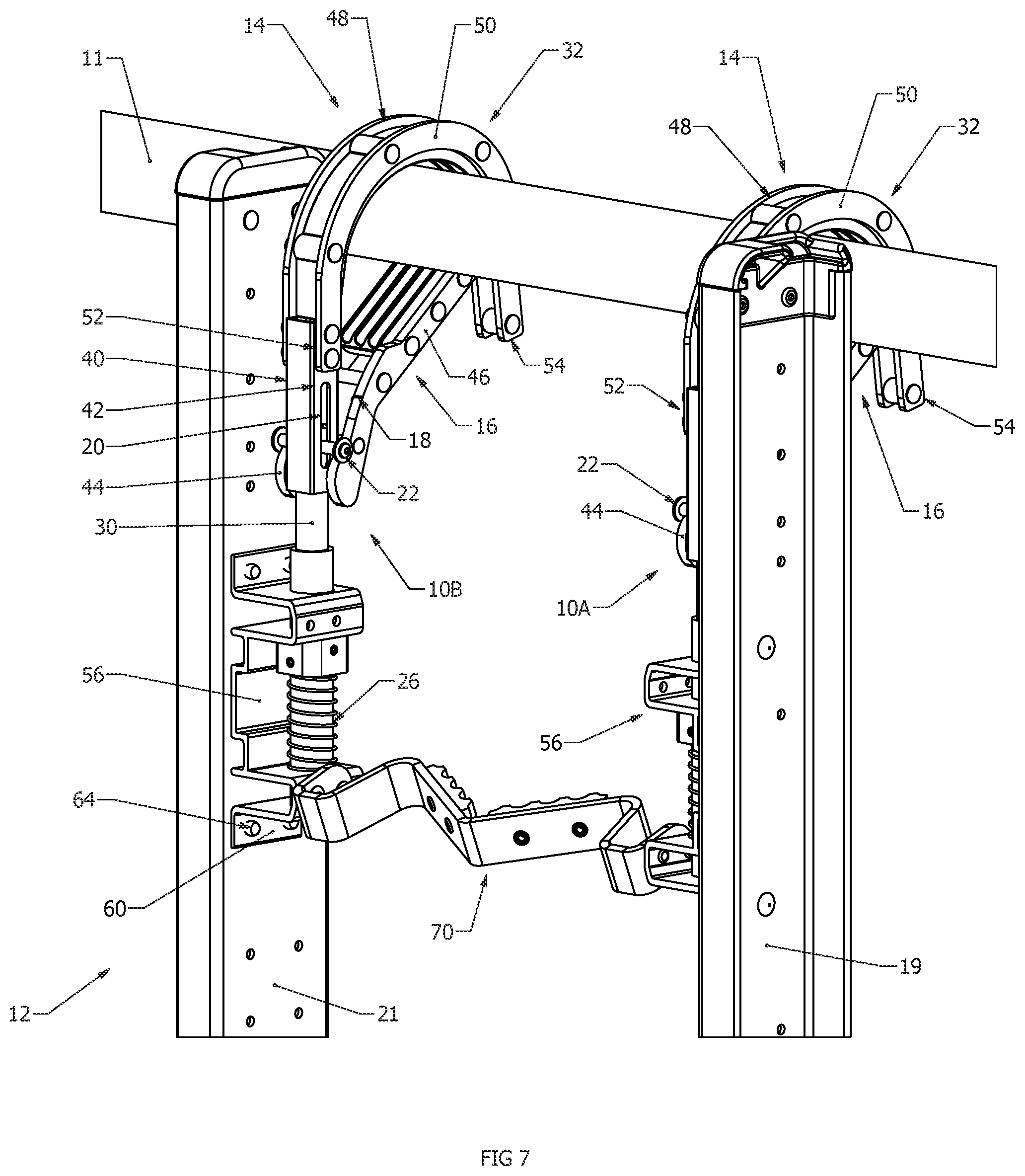 Patent US12359507 Figure 7 – Strand grab, ladder and method