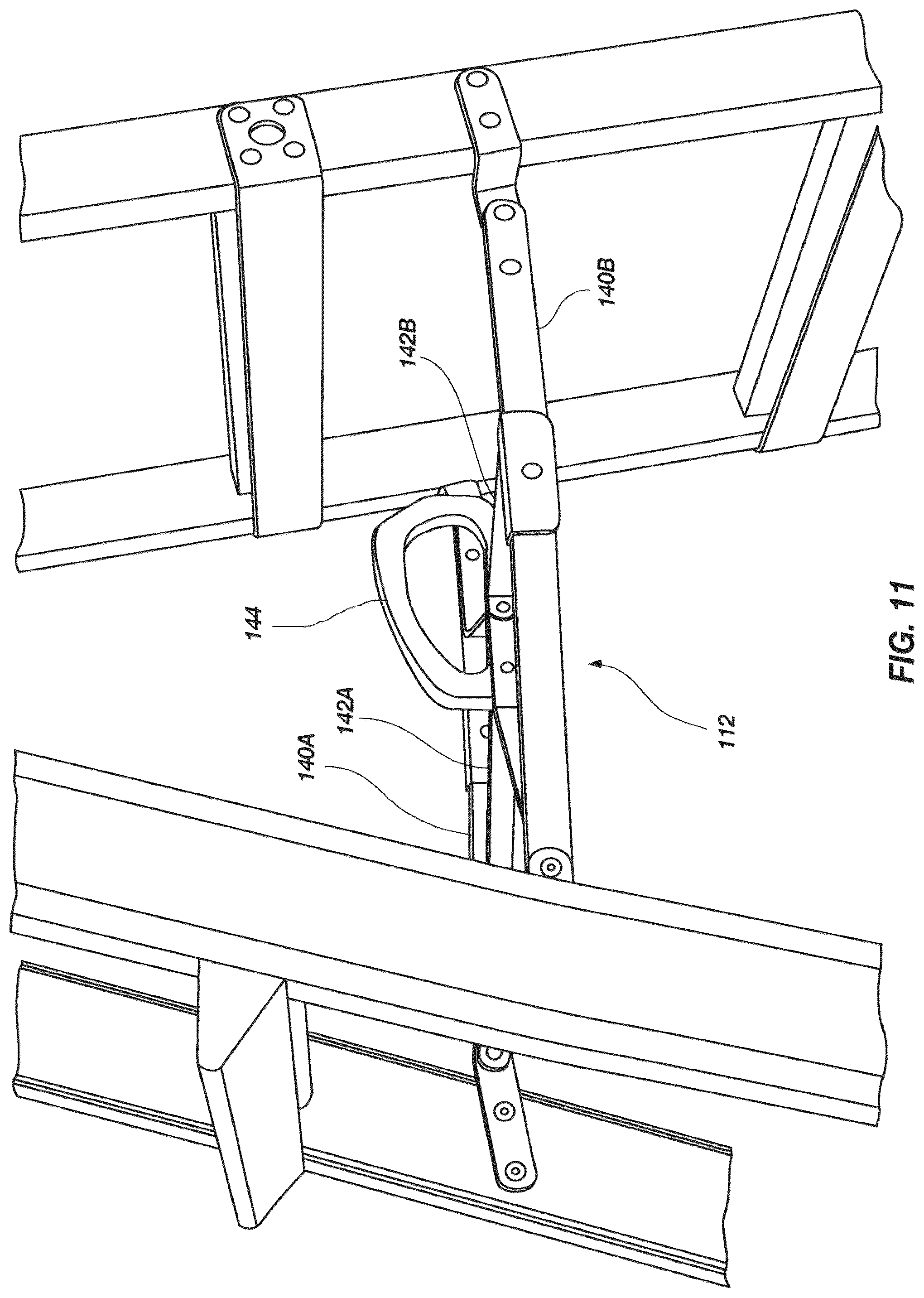 Patent US12359508 Figure 12 – Ladders, ladder components and related methods