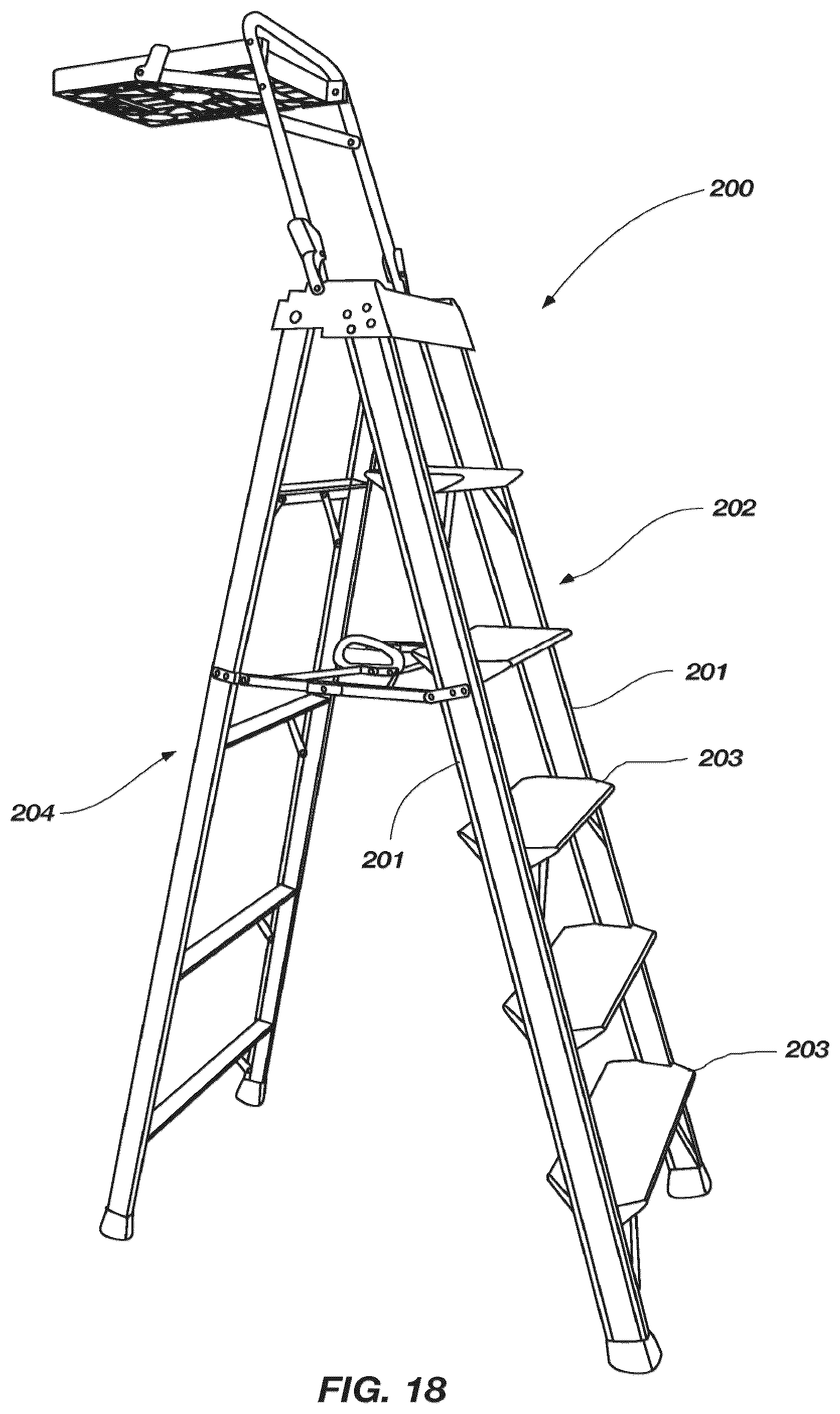 Patent US12359508 Figure 20 – Ladders, ladder components and related methods