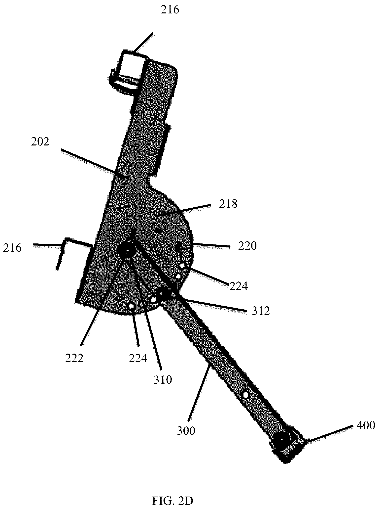 Patent US12359509 Figure 5 – Adjustable standoff for platform hoist