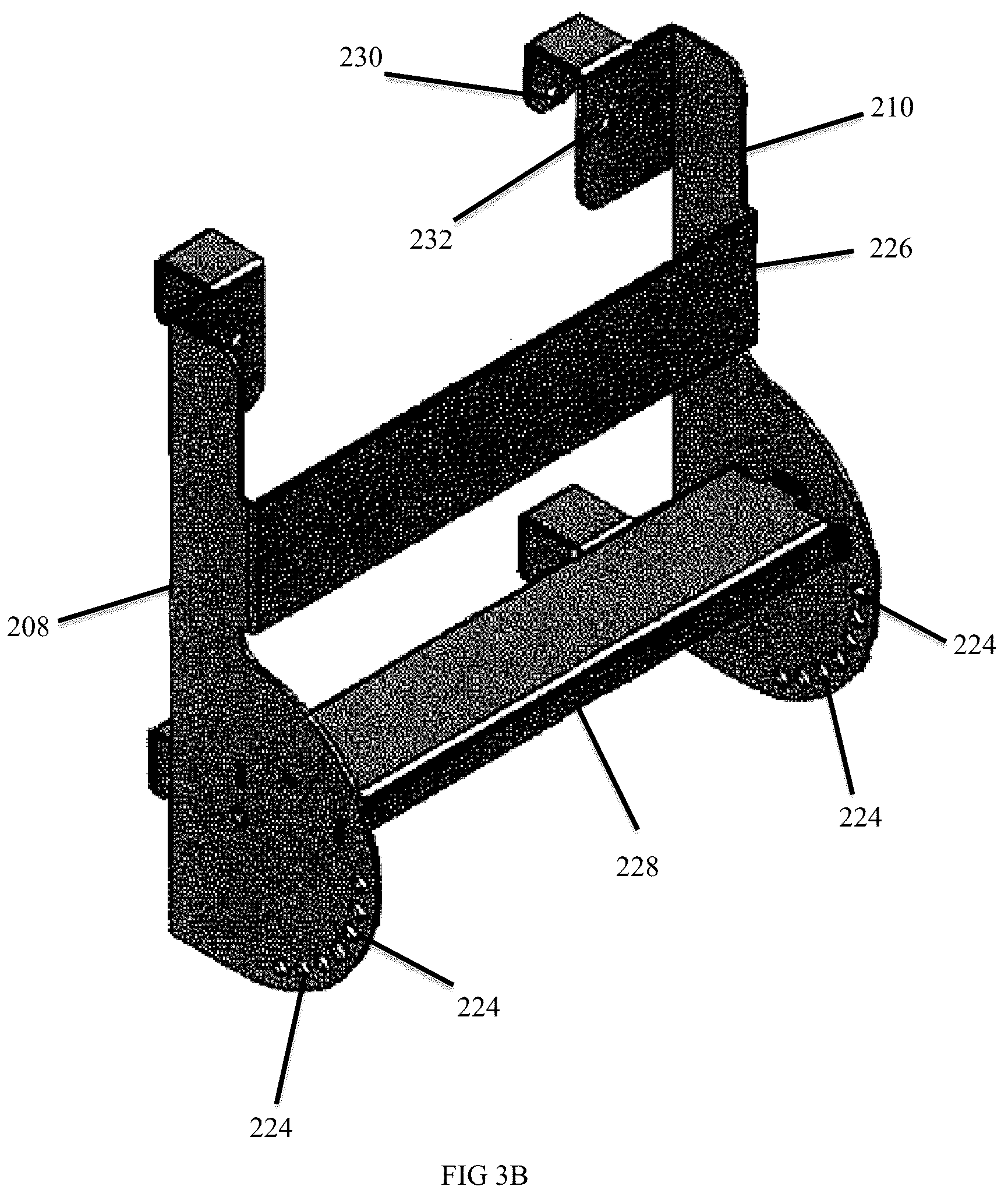 Patent US12359509 Figure 7 – Adjustable standoff for platform hoist