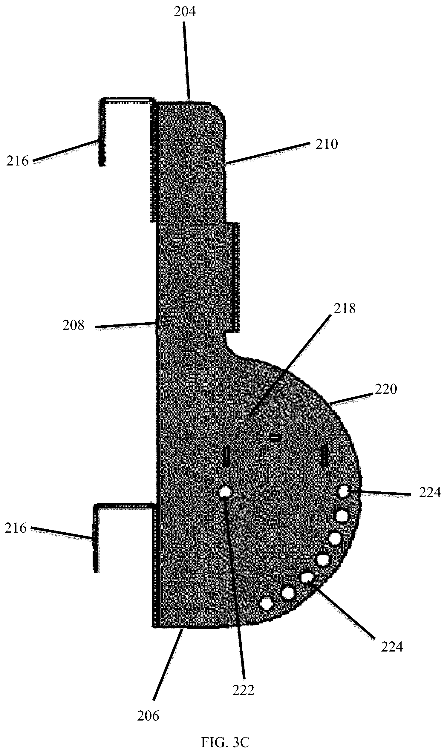 Patent US12359509 Figure 8 – Adjustable standoff for platform hoist