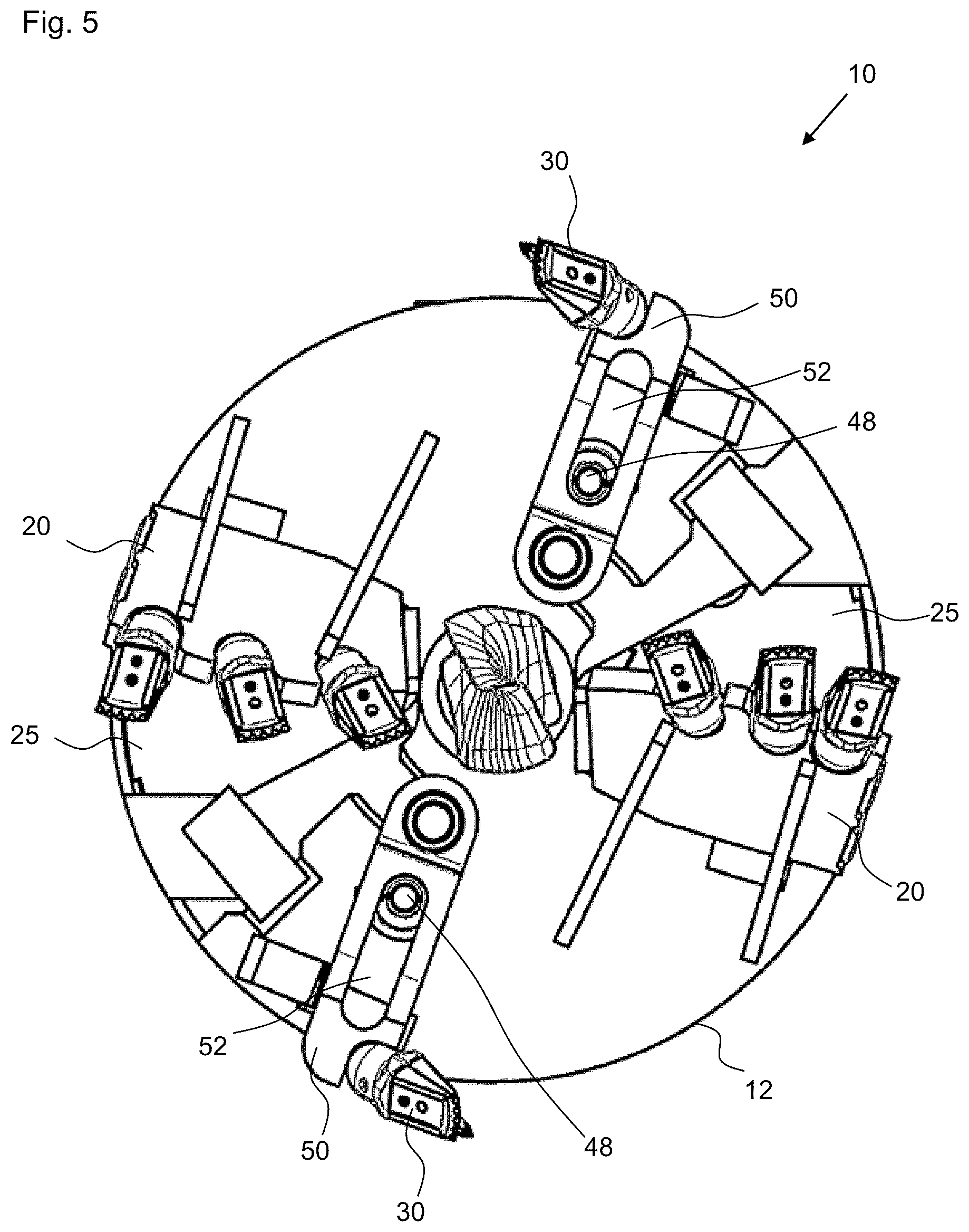 Patent US12359511 Figure 5 – Drilling tool and method for producing a bore in the ground