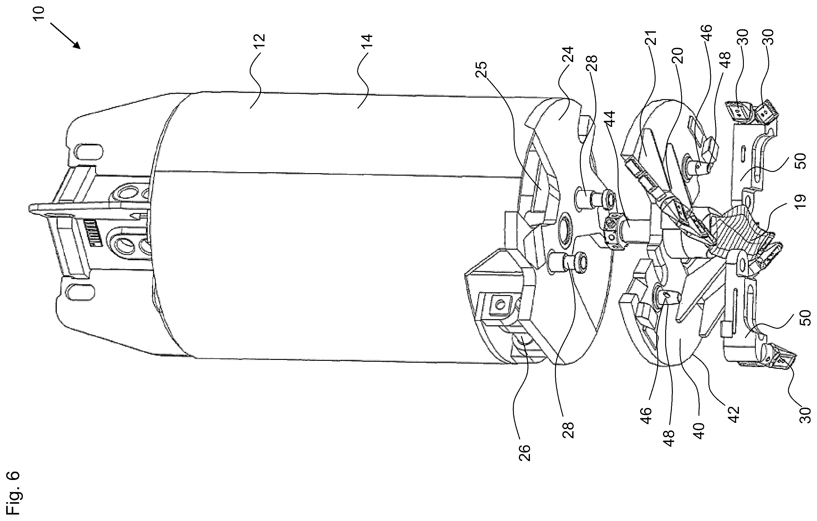Patent US12359511 Figure 6 – Drilling tool and method for producing a bore in the ground