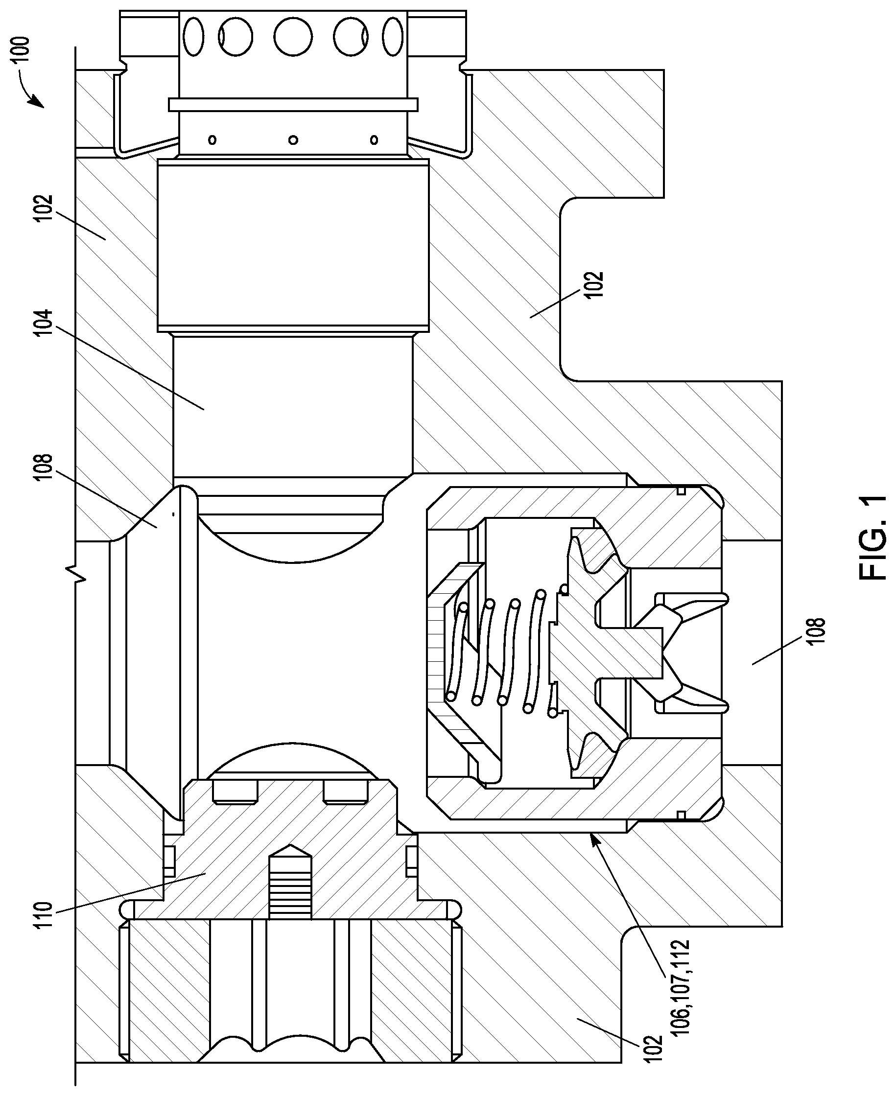 Patent US12359517 Figure 1 – Valve cartridge