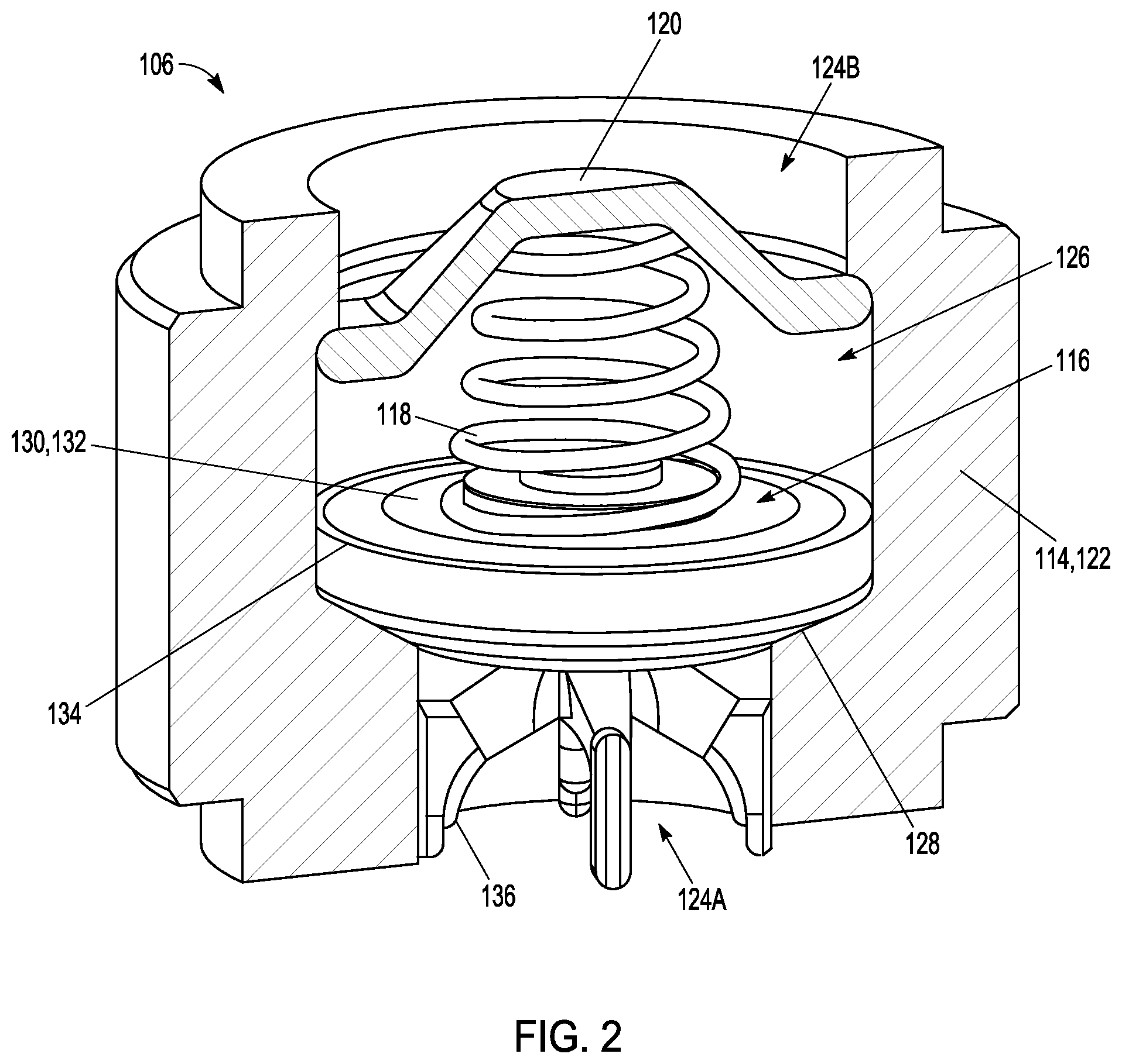 Patent US12359517 Figure 3 – Valve cartridge