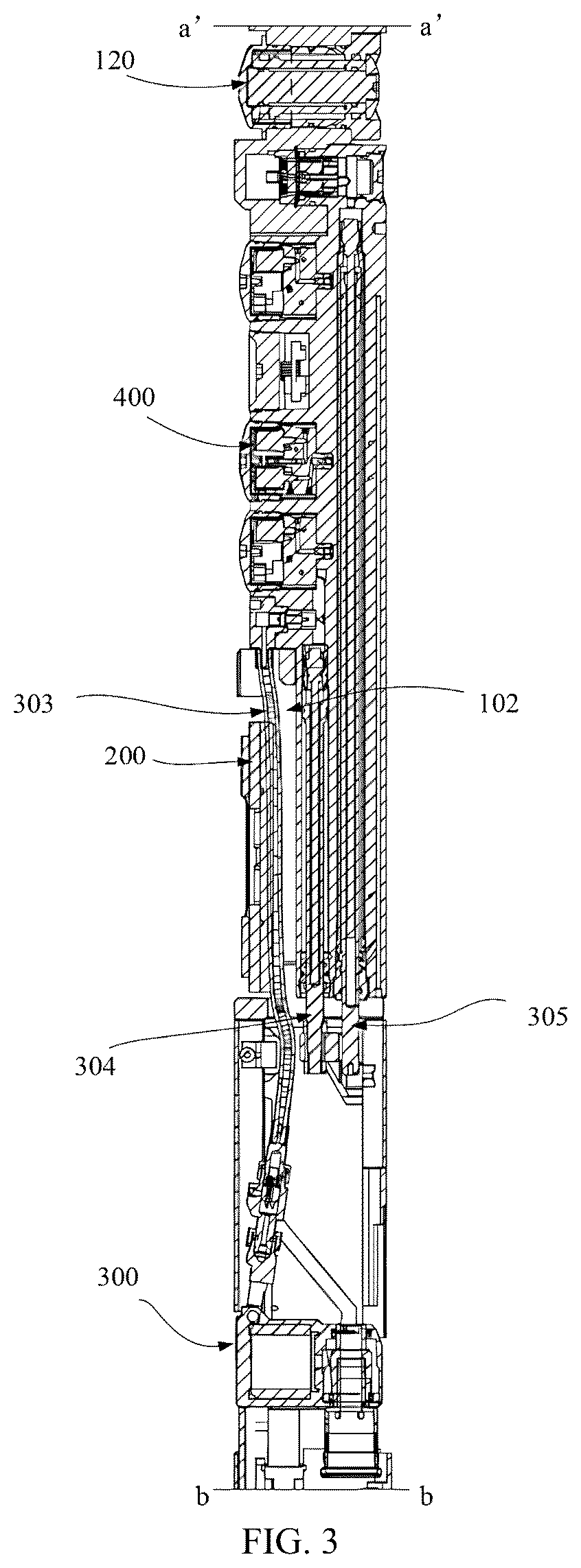 Patent US12359519 Figure 3 – Coring and sampling integrated sub and downhole instrument