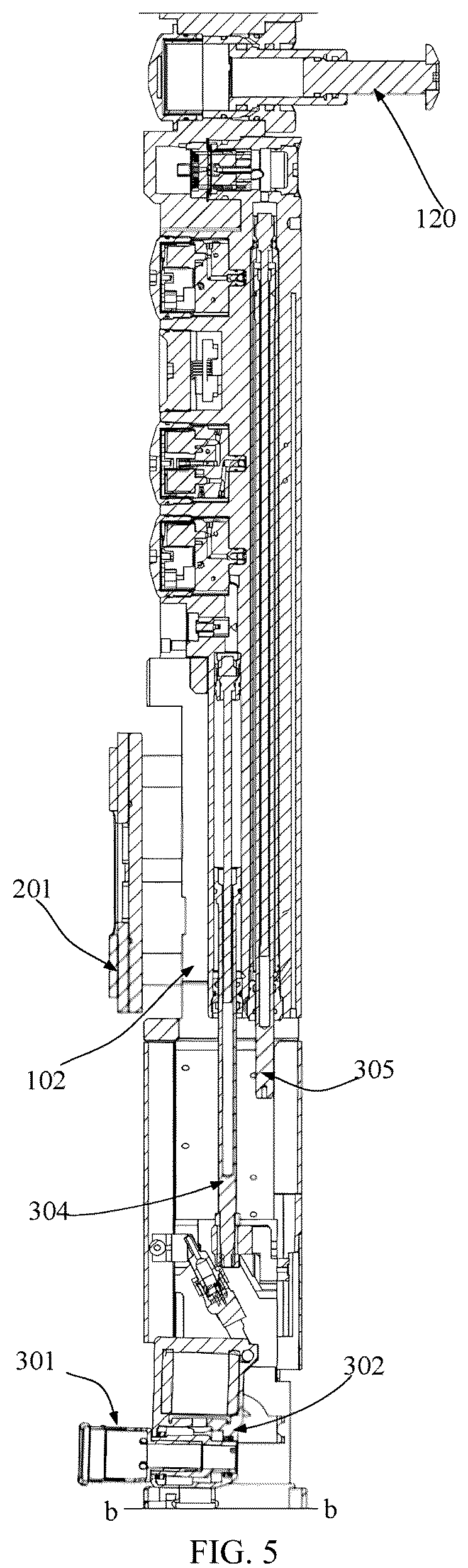 Patent US12359519 Figure 5 – Coring and sampling integrated sub and downhole instrument