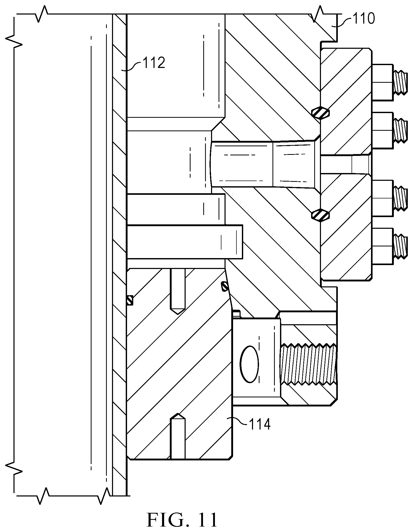 Patent US12359523 Figure 12 – Wellhead attachment system