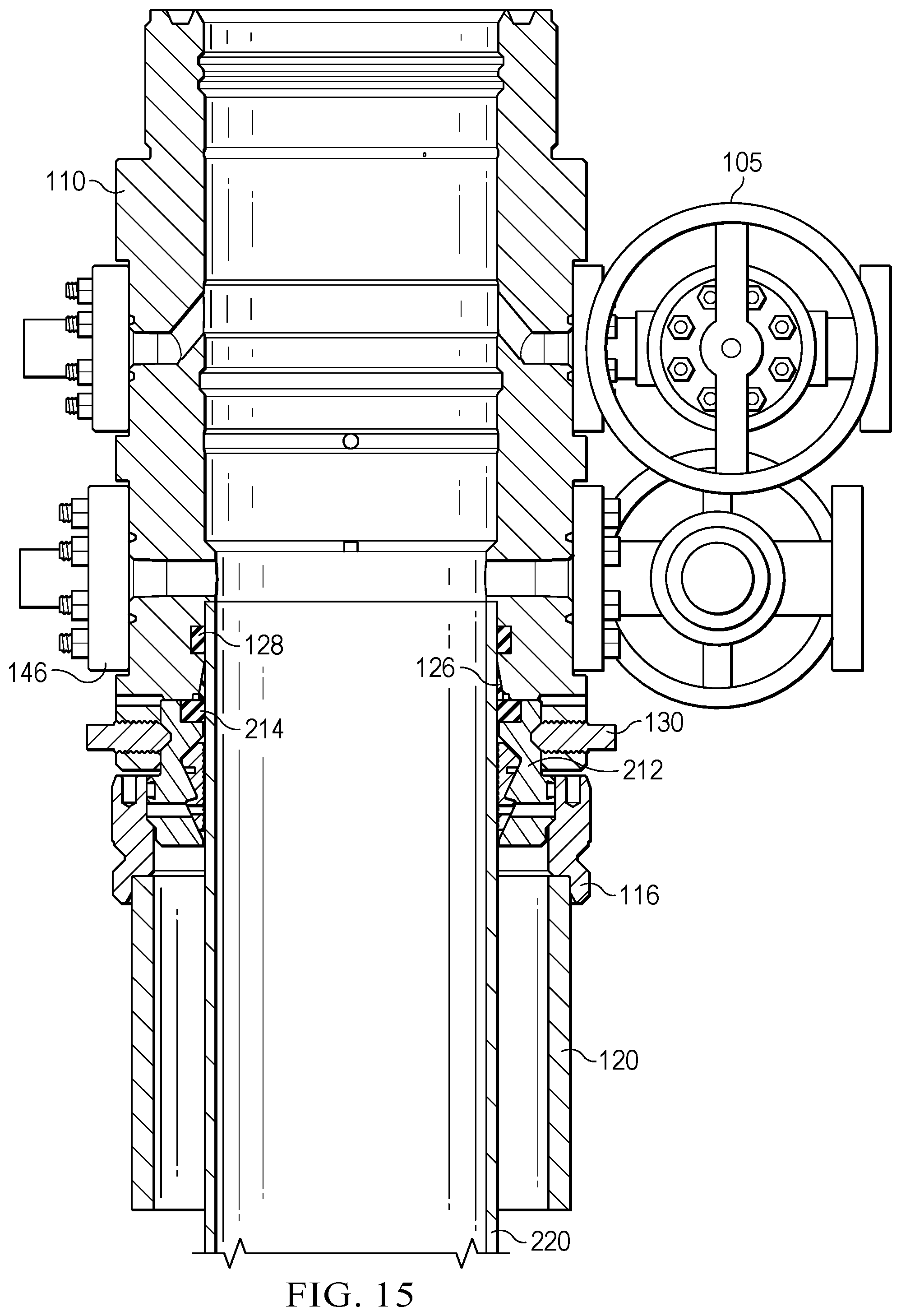 Patent US12359523 Figure 16 – Wellhead attachment system
