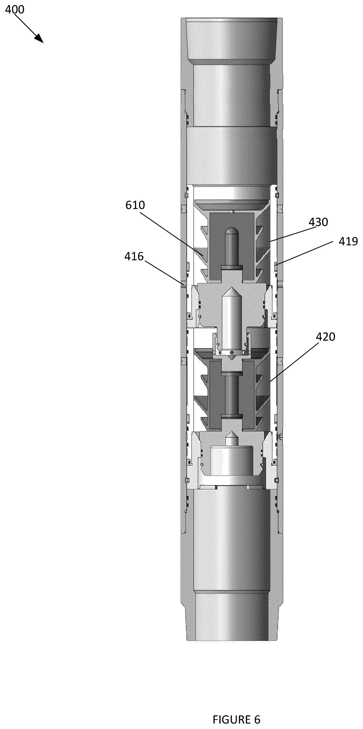 Patent US12359529 Figure 6 – Methods and systems for rotating a casing to ensure efficient displacement of cement slurry