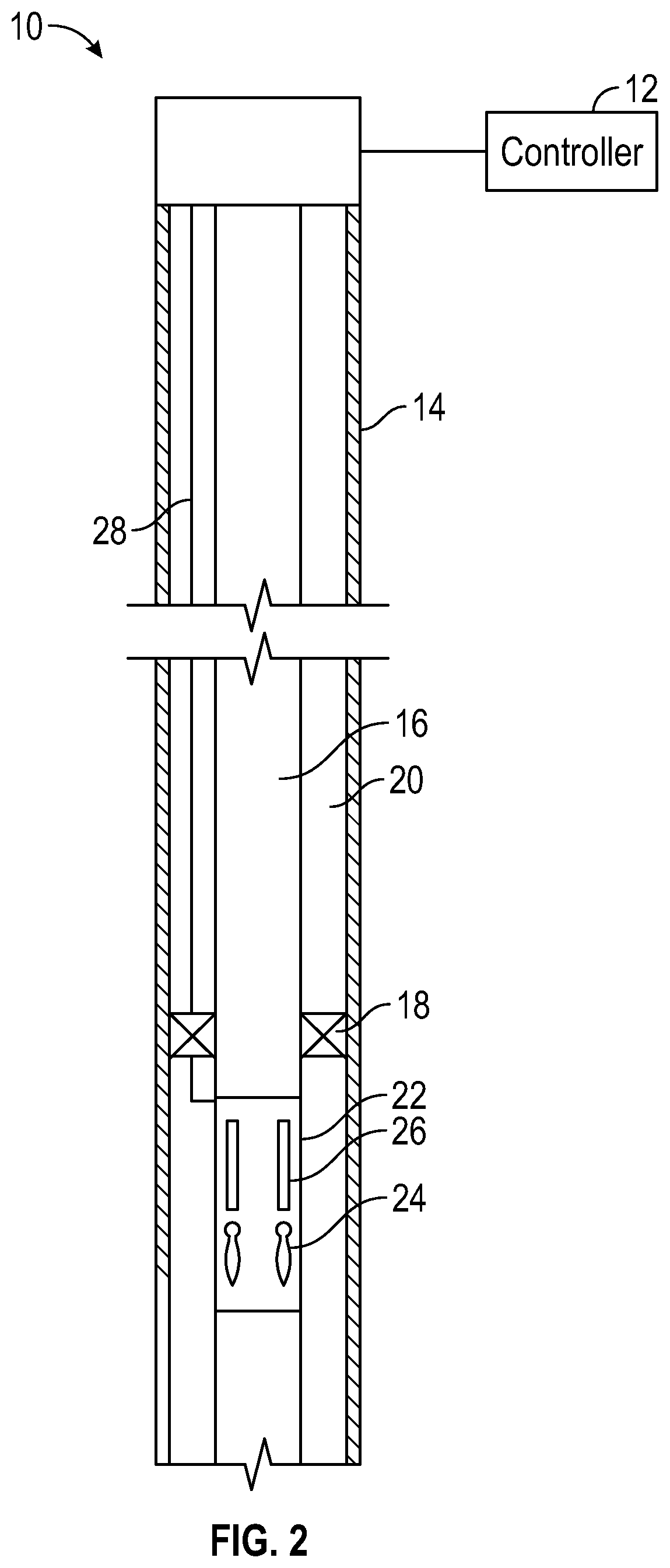 Patent US12359534 Figure 2 – Safety valve with electrical actuators