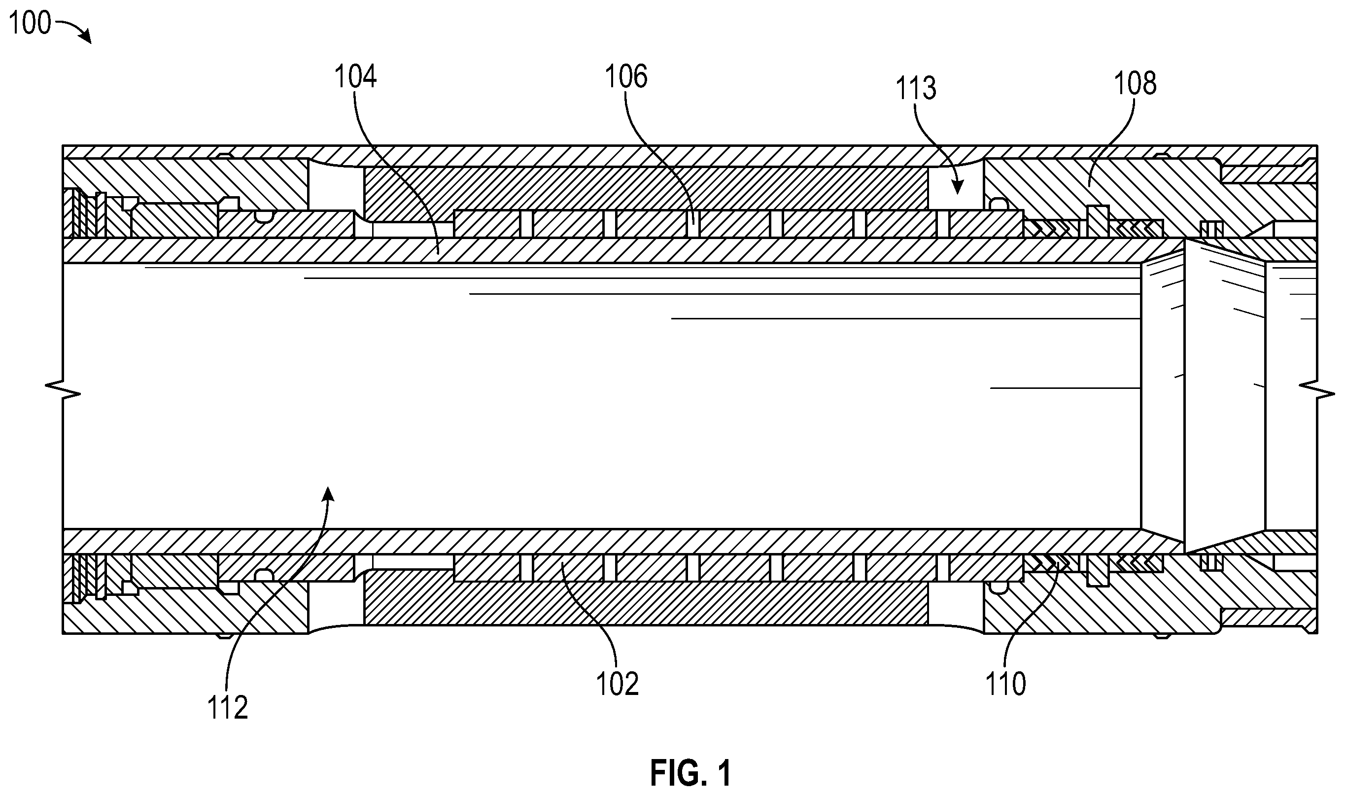 Patent US12359535 Figure 1 – Continuous choke for downhole valve
