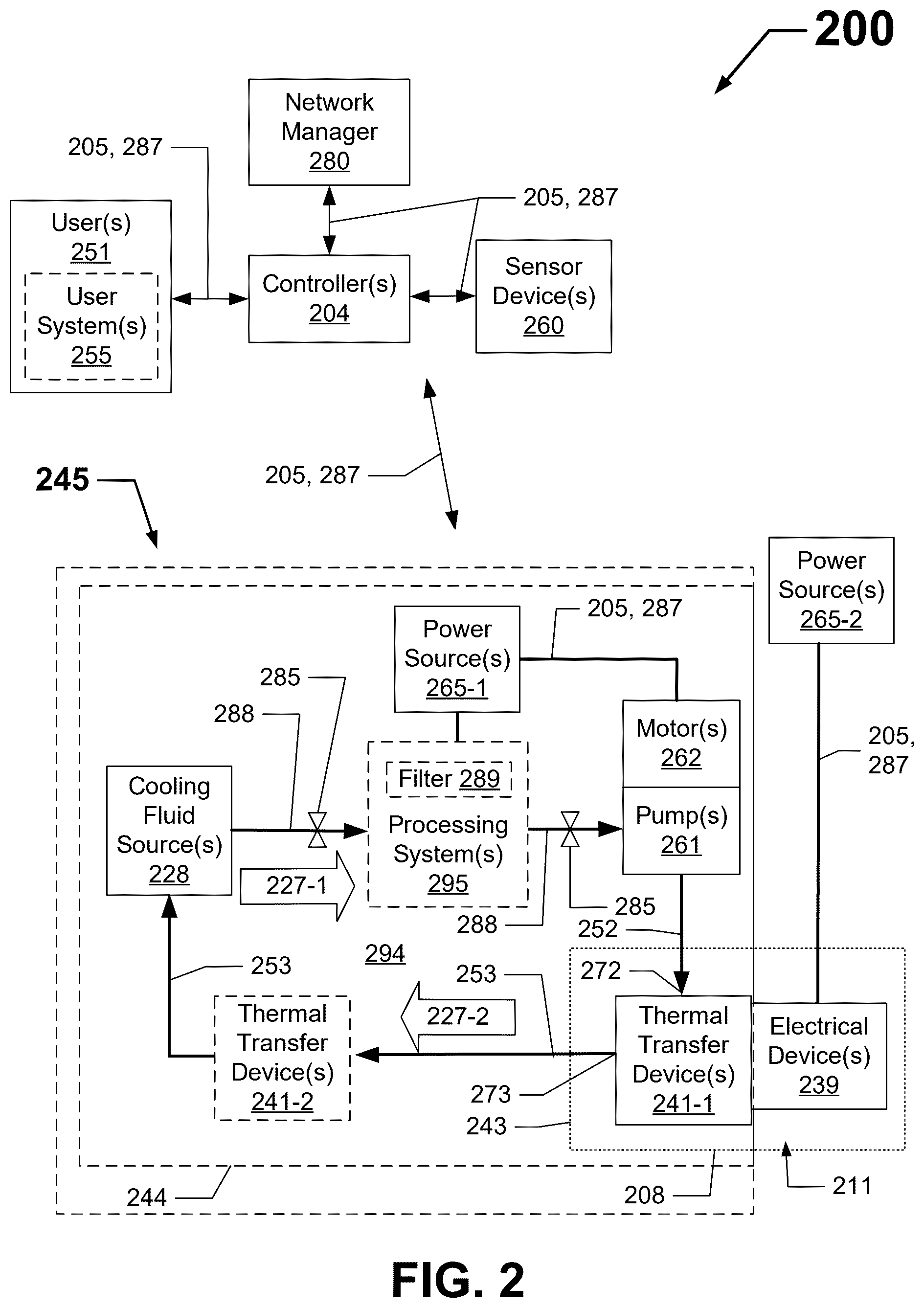 Patent US12359536 Figure 2 – Subsea heat removal system