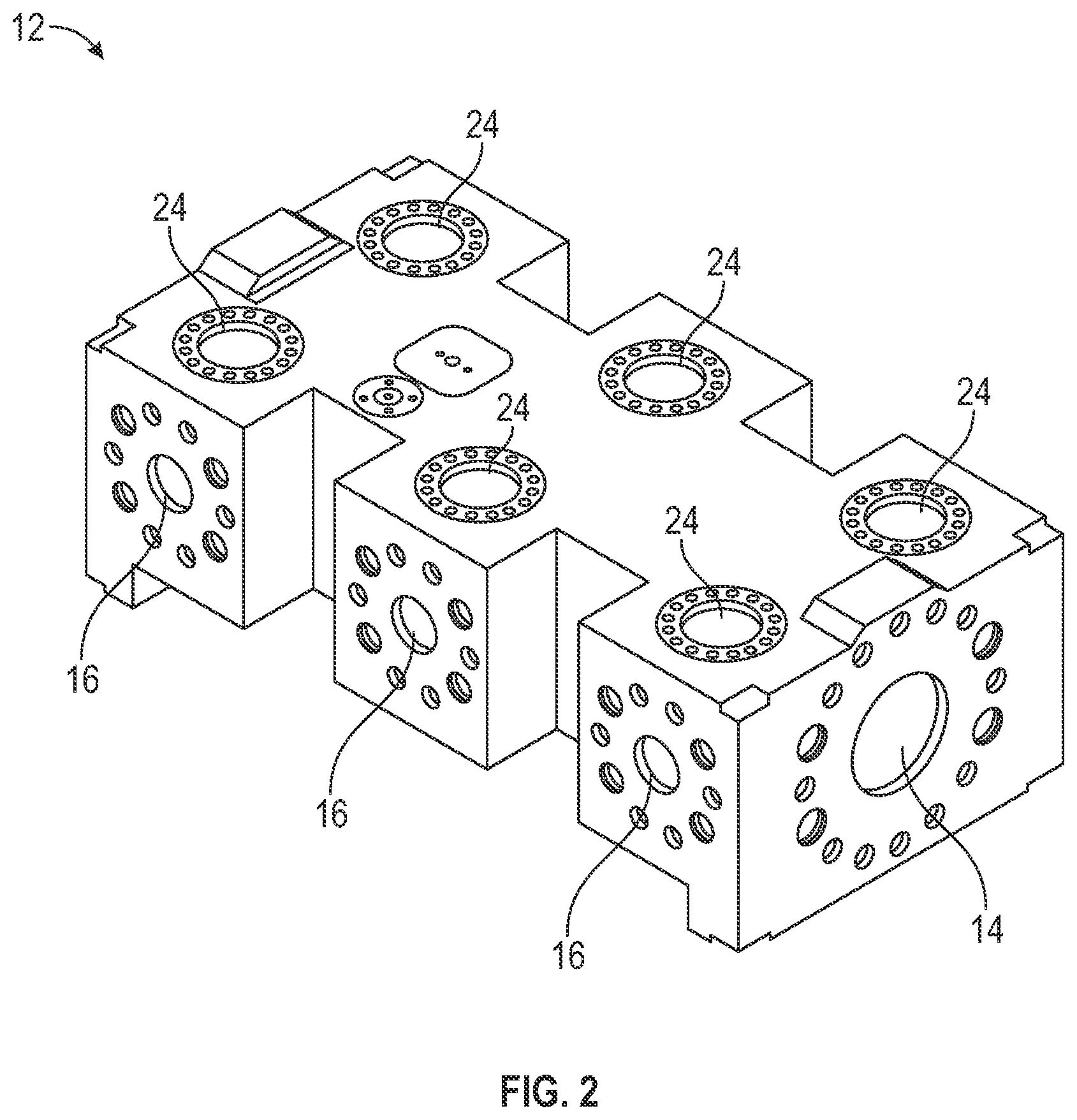 Patent US12359540 Figure 2 – Overpressure valve system for a subsea manifold