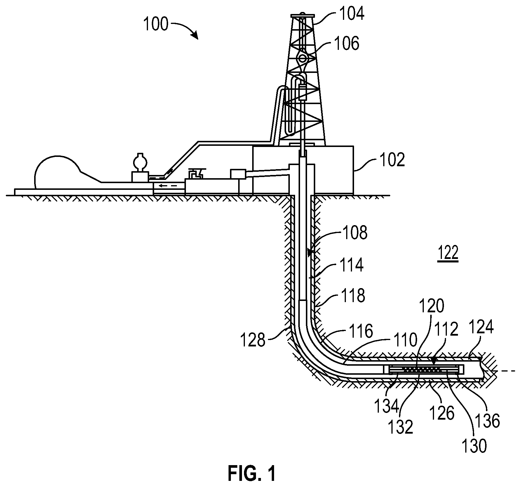 Patent US12359541 Figure 1 – Interstitial spacing of perforating system