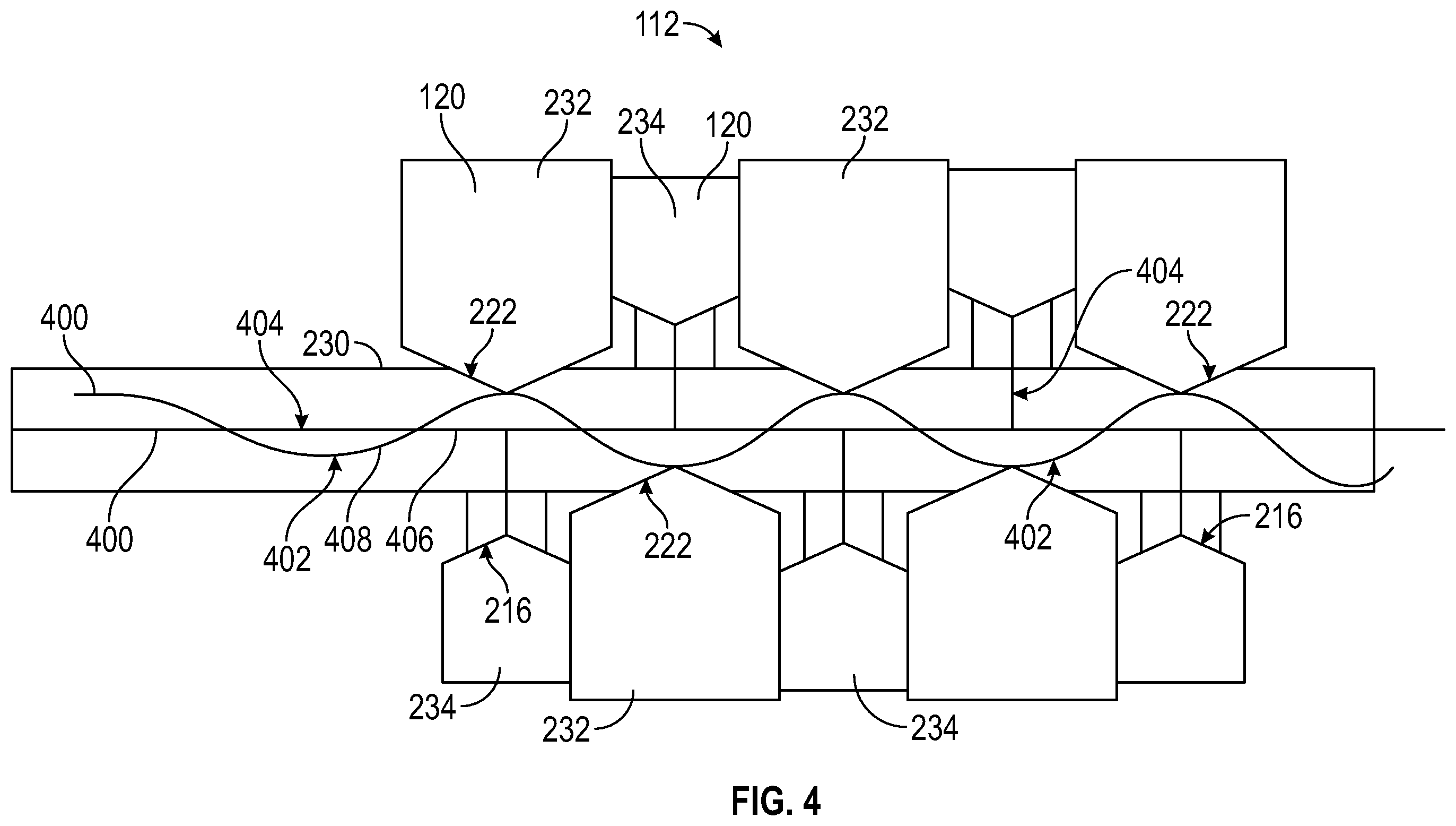 Patent US12359541 Figure 4 – Interstitial spacing of perforating system