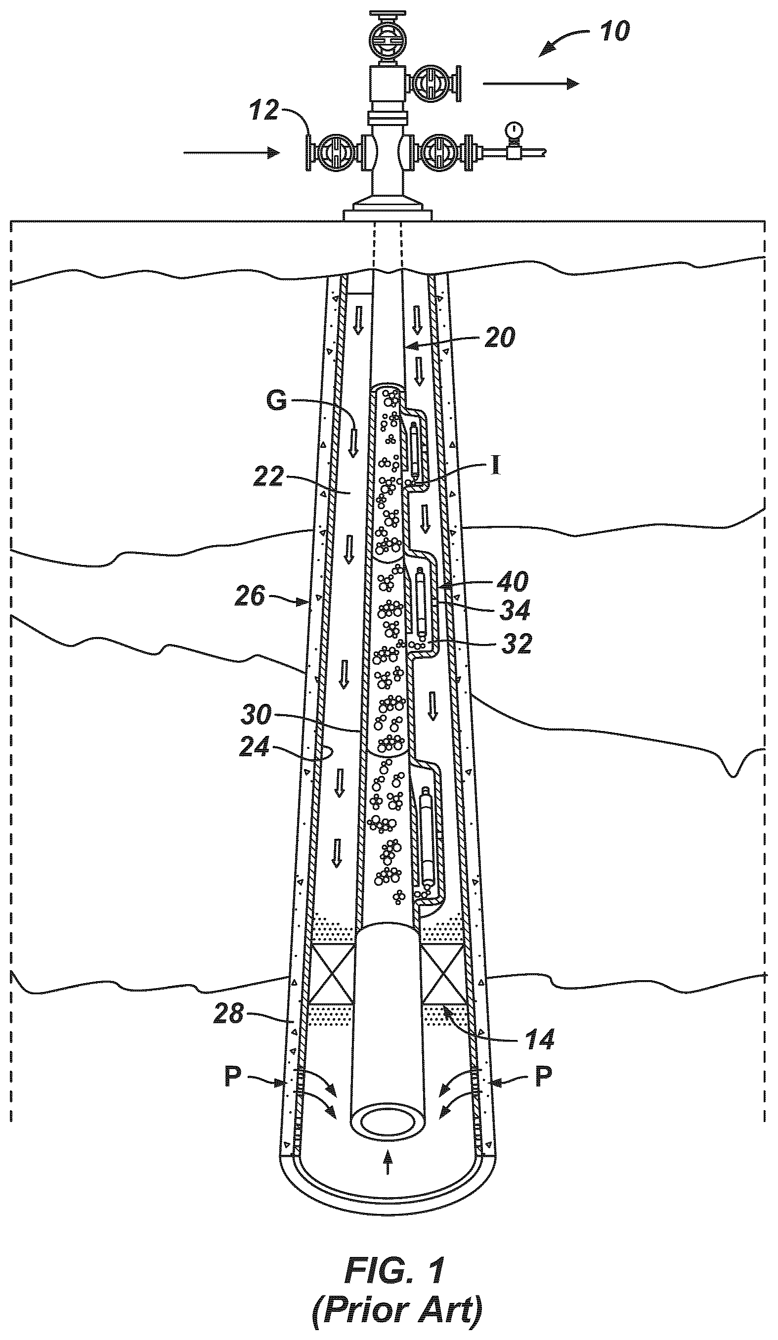 Patent US12359544 — Gas lift device having nozzle with spiraling vane — Figure 1