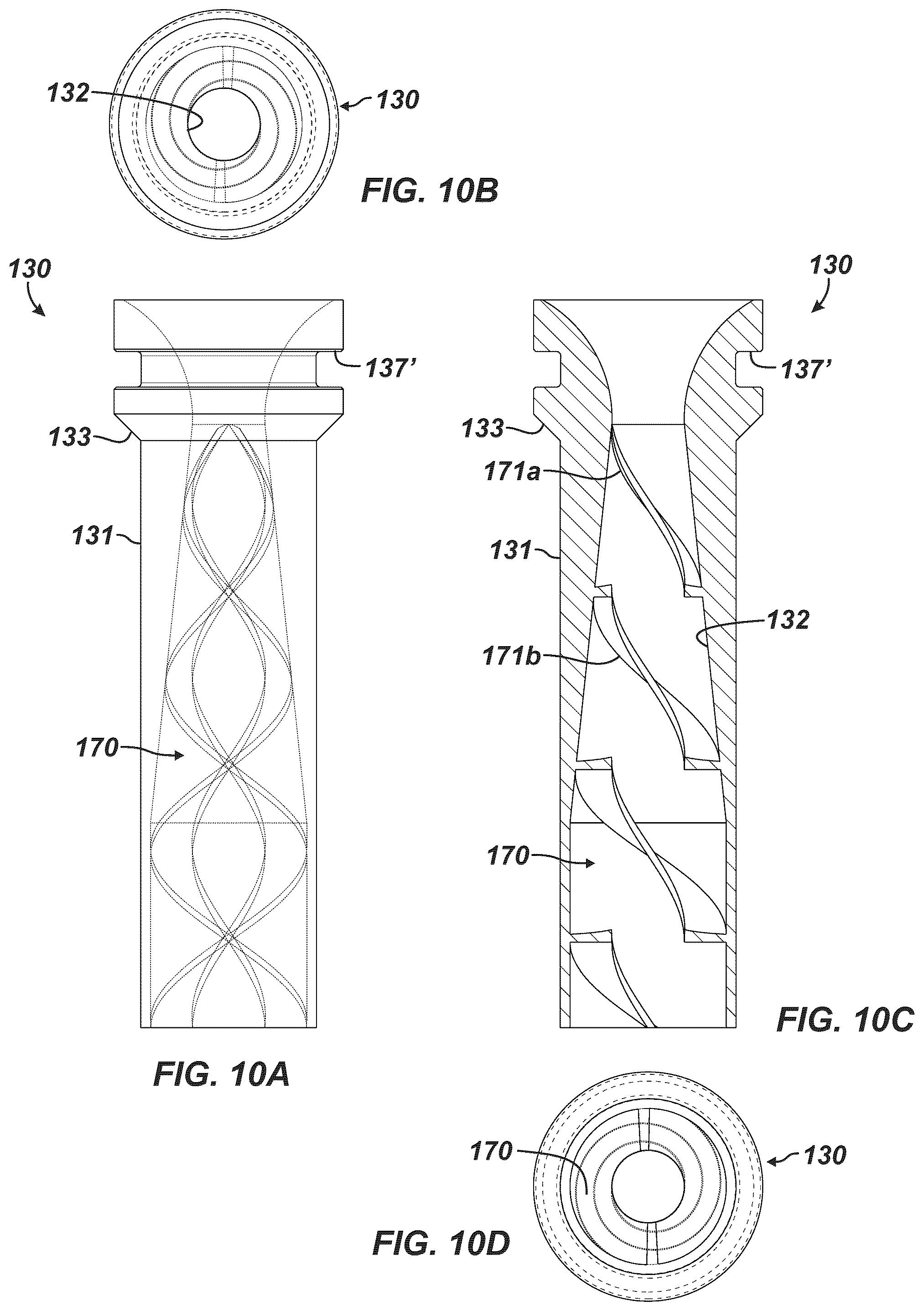 Patent US12359544 Figure 9 – Gas lift device having nozzle with spiraling vane