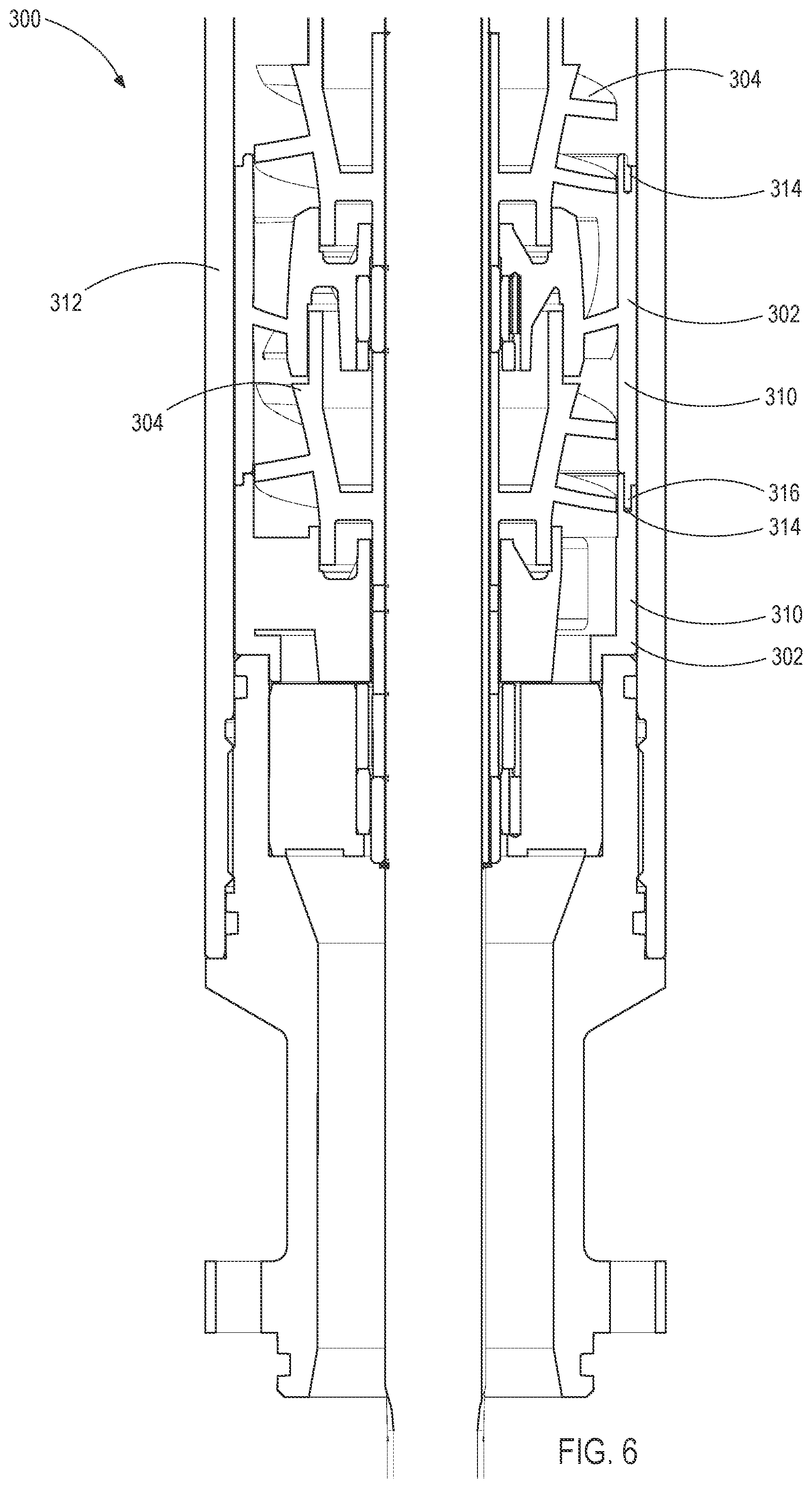 Patent US12359546 Figure 5 – Downhole centrifugal pumps including locking features and related components and methods