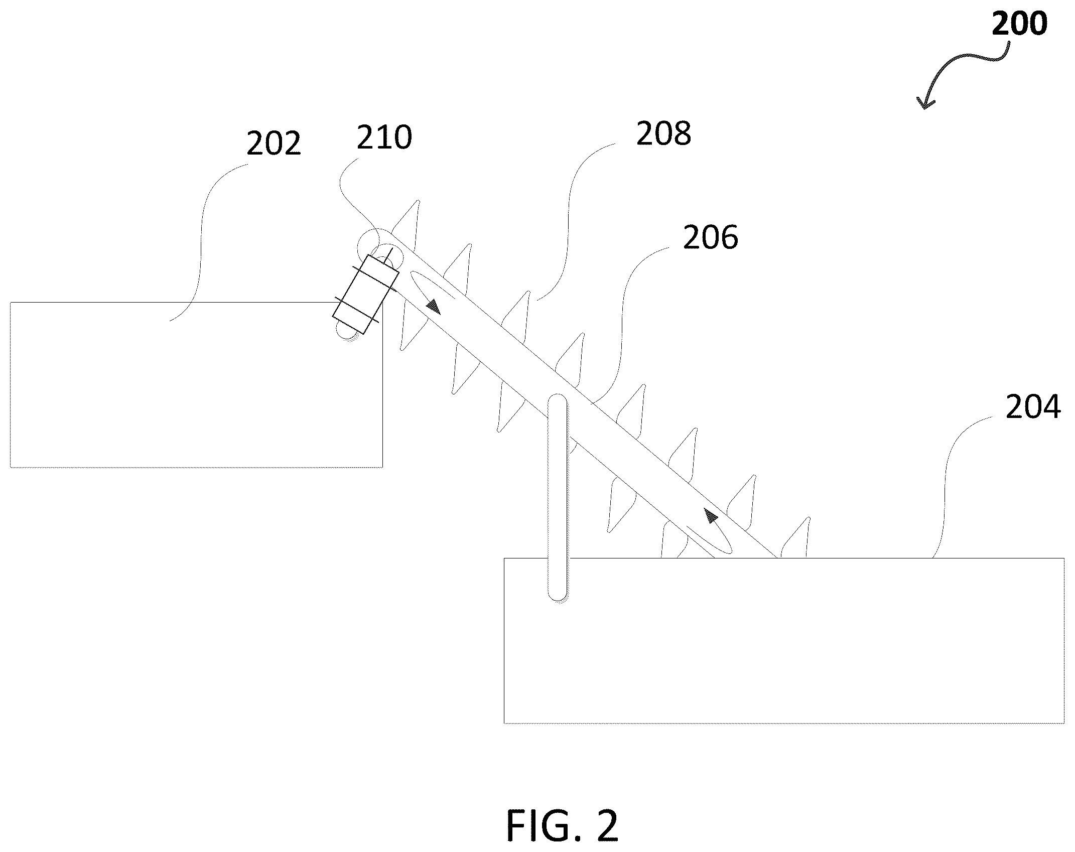 Patent US12359548 Figure 2 – Electric motor driven transportation mechanisms for fracturing blenders