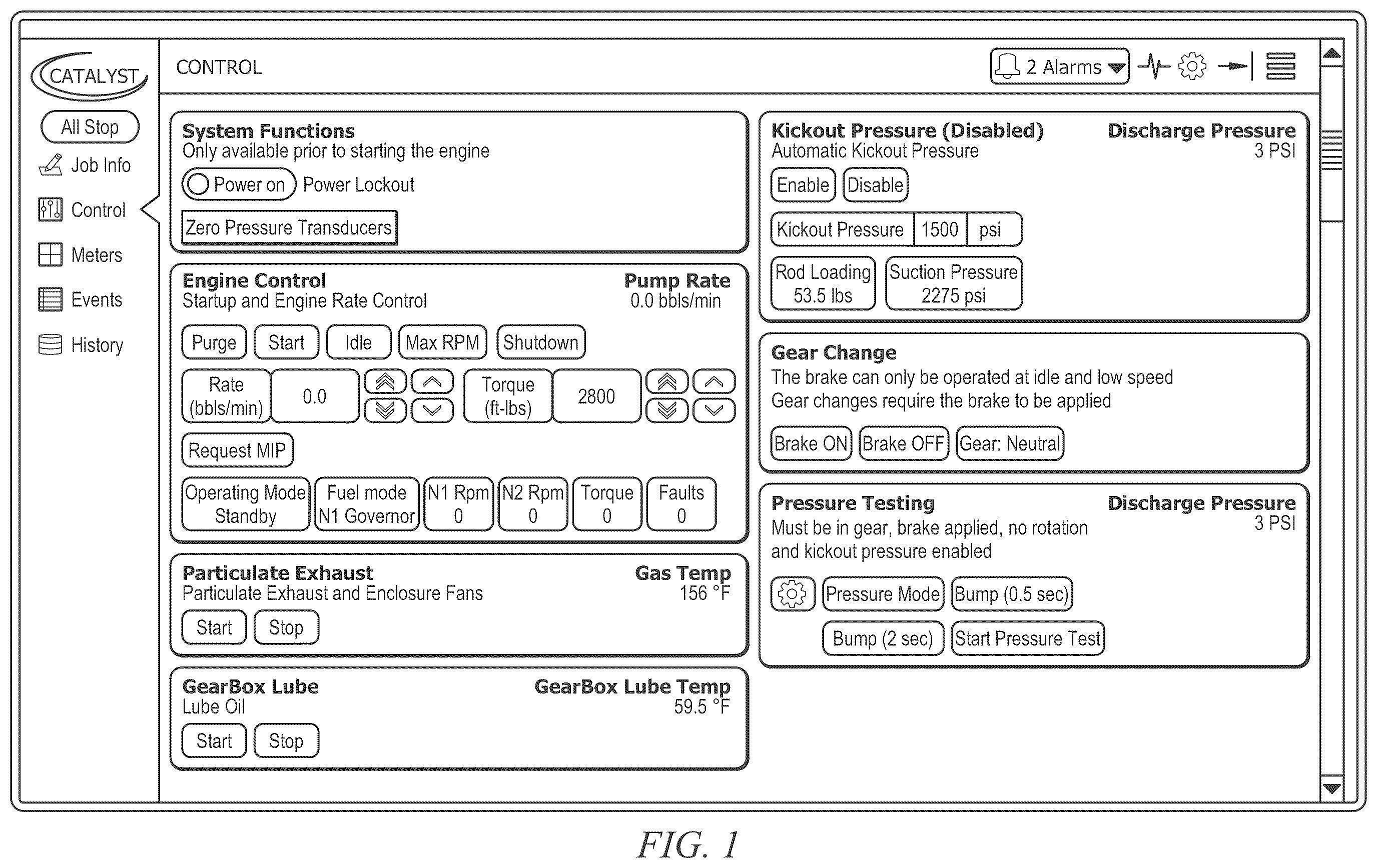 Patent US12359549 Figure 1 – System and method for a frac system