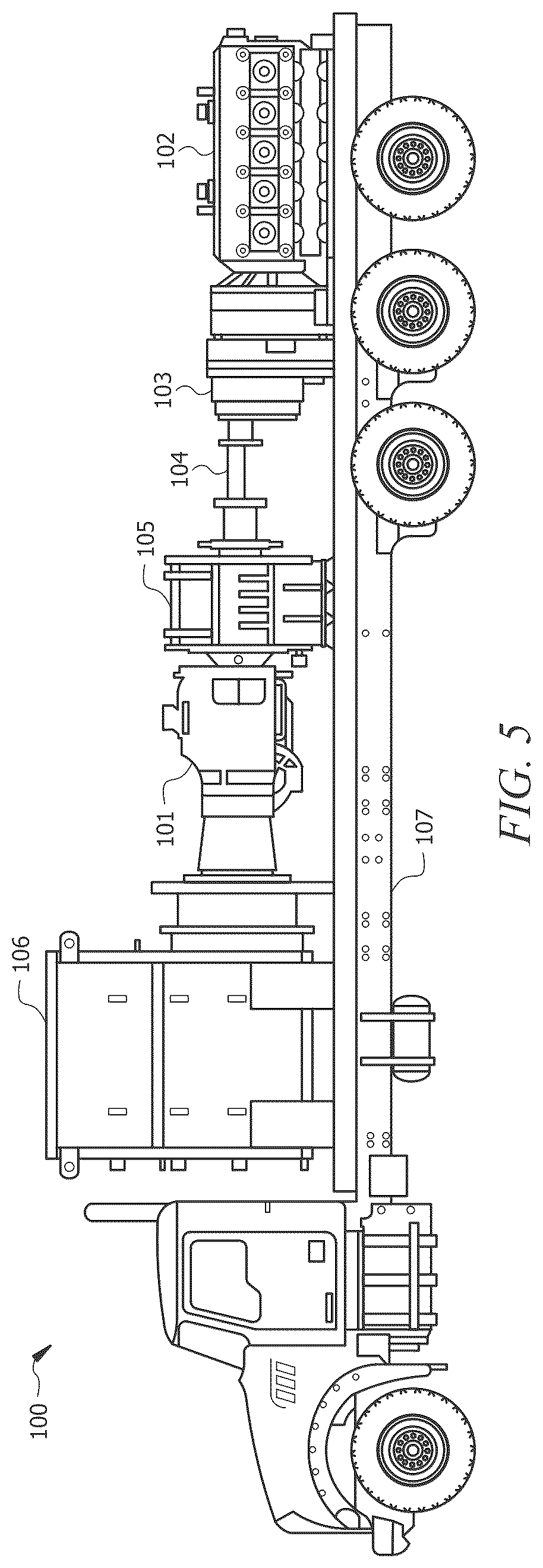 Patent US12359549 Figure 5 – System and method for a frac system