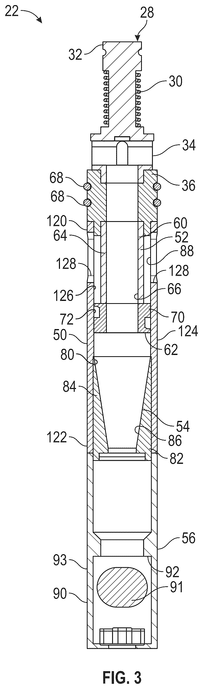 Patent US12359550 Figure 2 – Desander assembly for plunger lift system