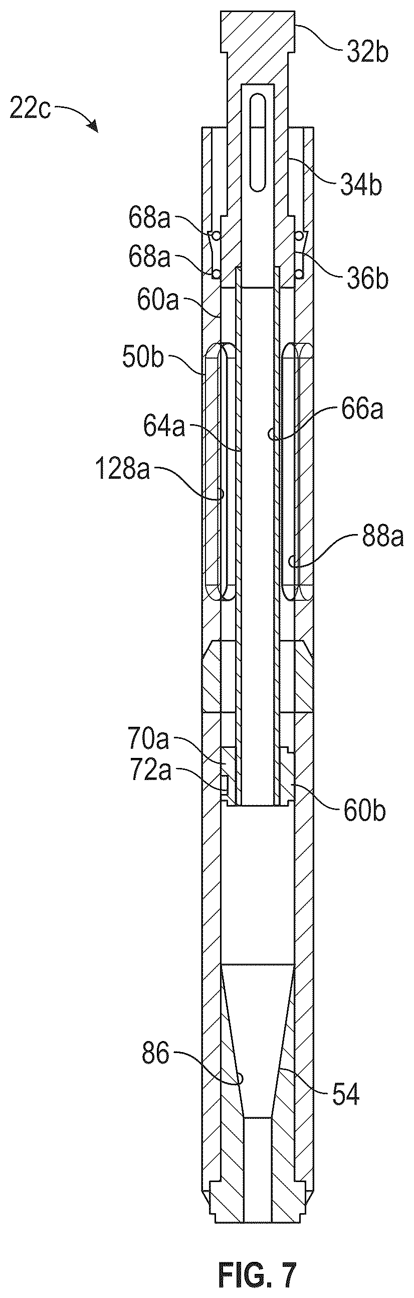 Patent US12359550 Figure 6 – Desander assembly for plunger lift system