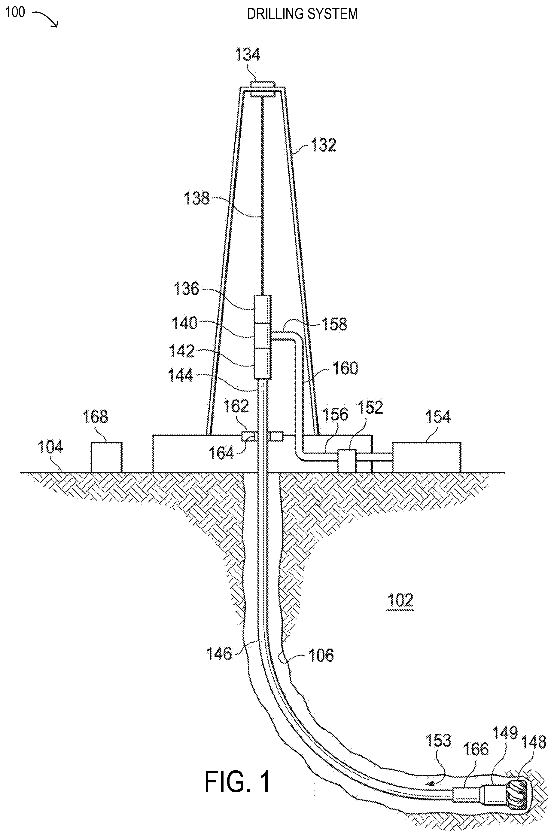 Patent US12359551 Figure 1 – Geosteering methods and systems for improved drilling performance