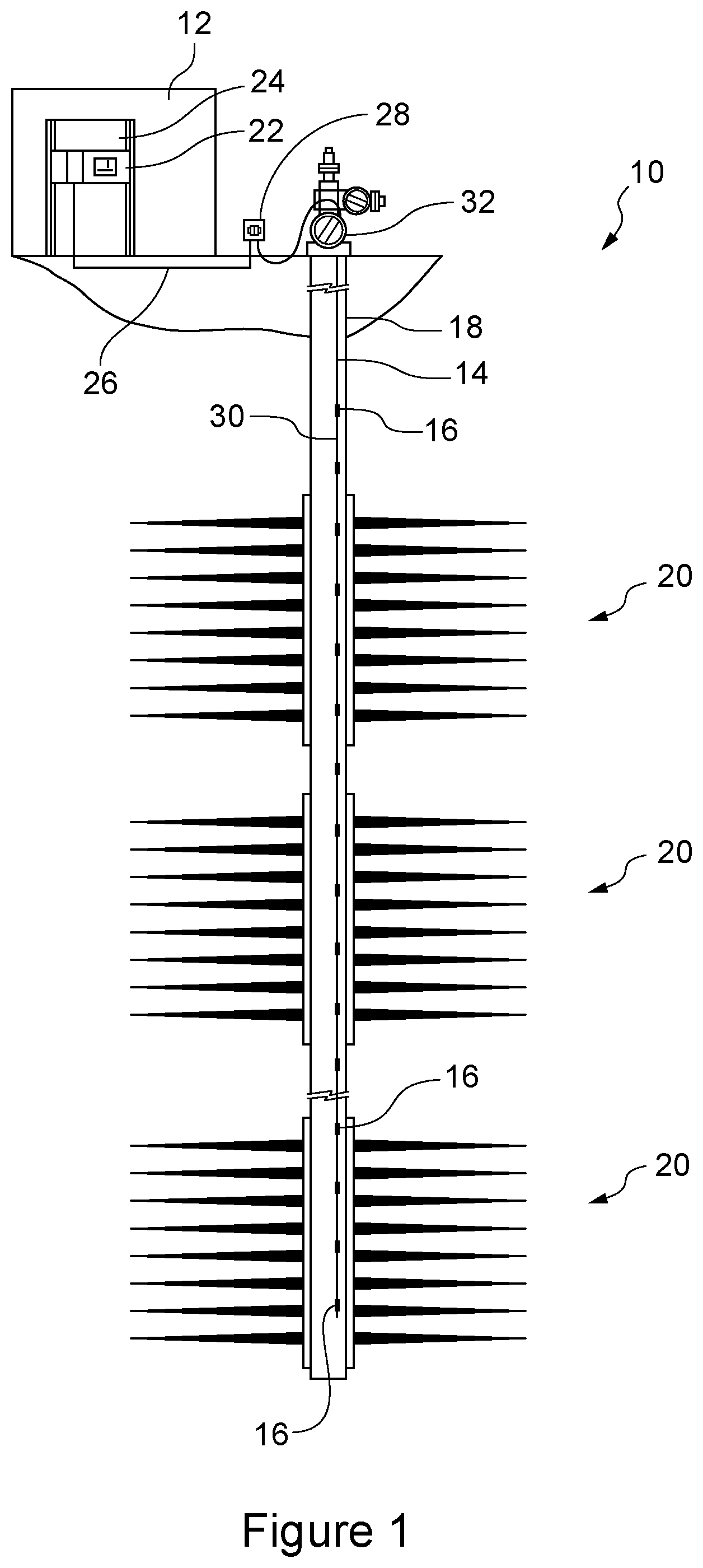 Patent US12359561 — Well bore instrument system — Figure 1