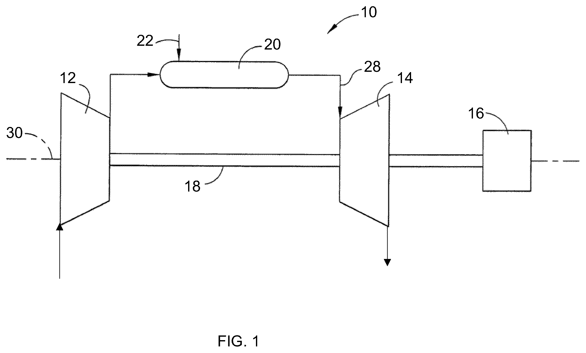 Patent US12359569 Figure 1 – Turbine blade tip cooling hole supply plenum