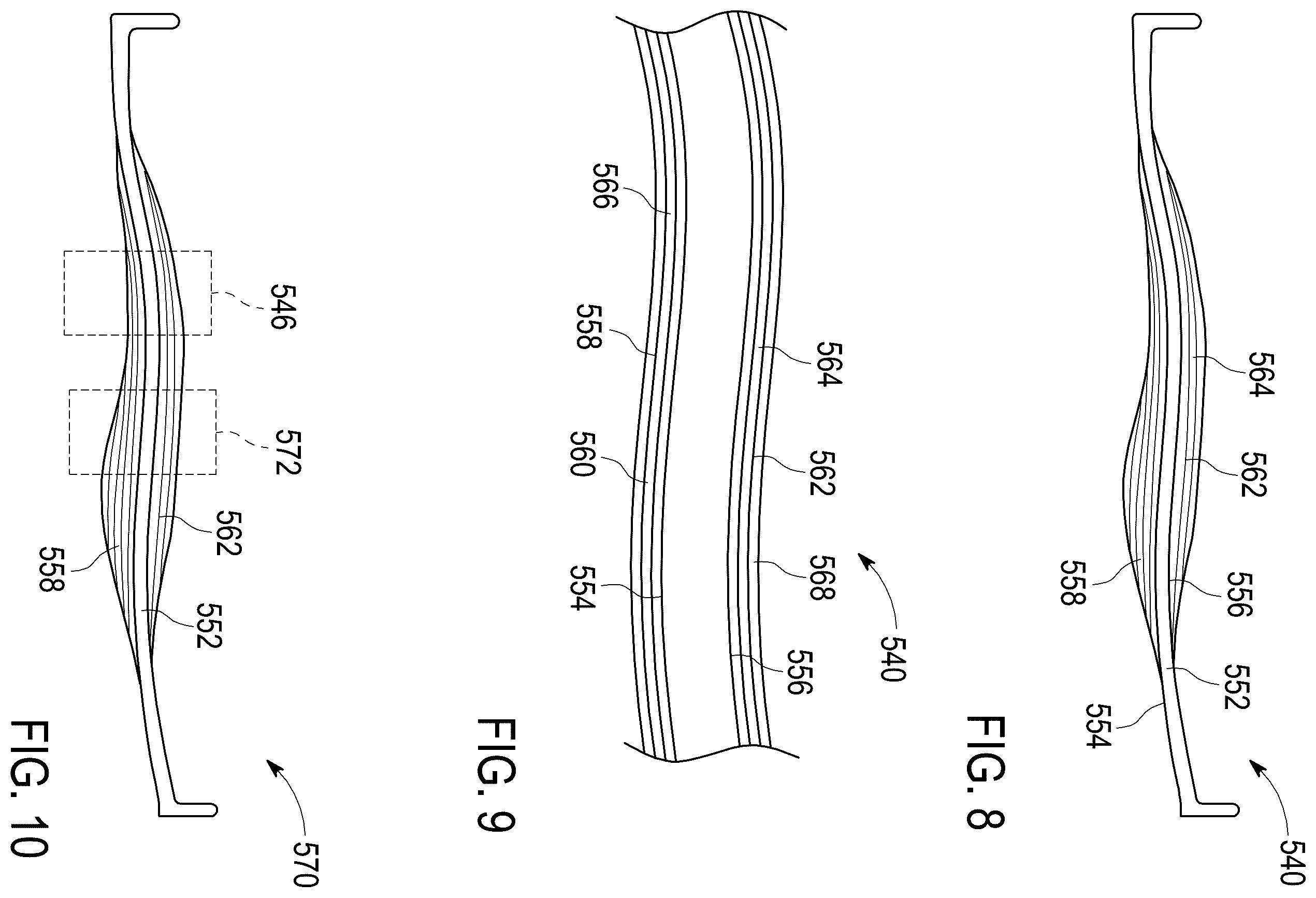 Patent US12359572 Figure 8 – Turbine engine with composite airfoils