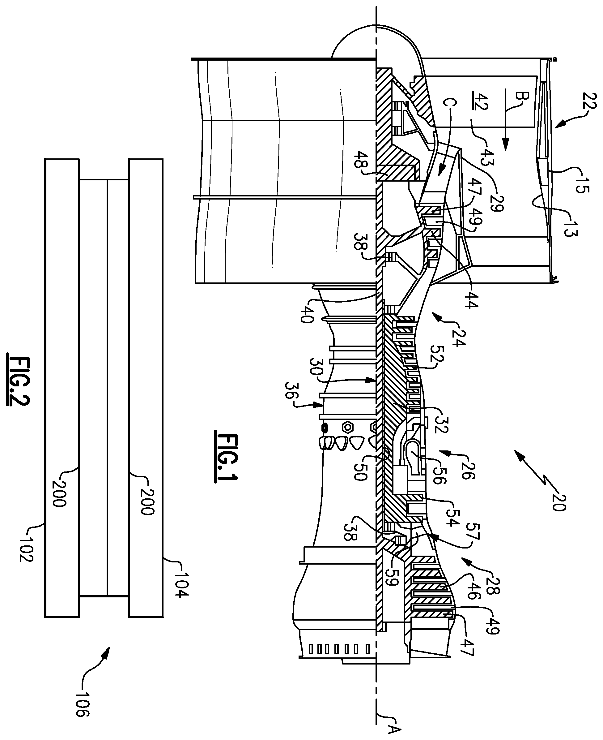 Patent US12359575 — Machinable coating with thermal protection — Figure 1