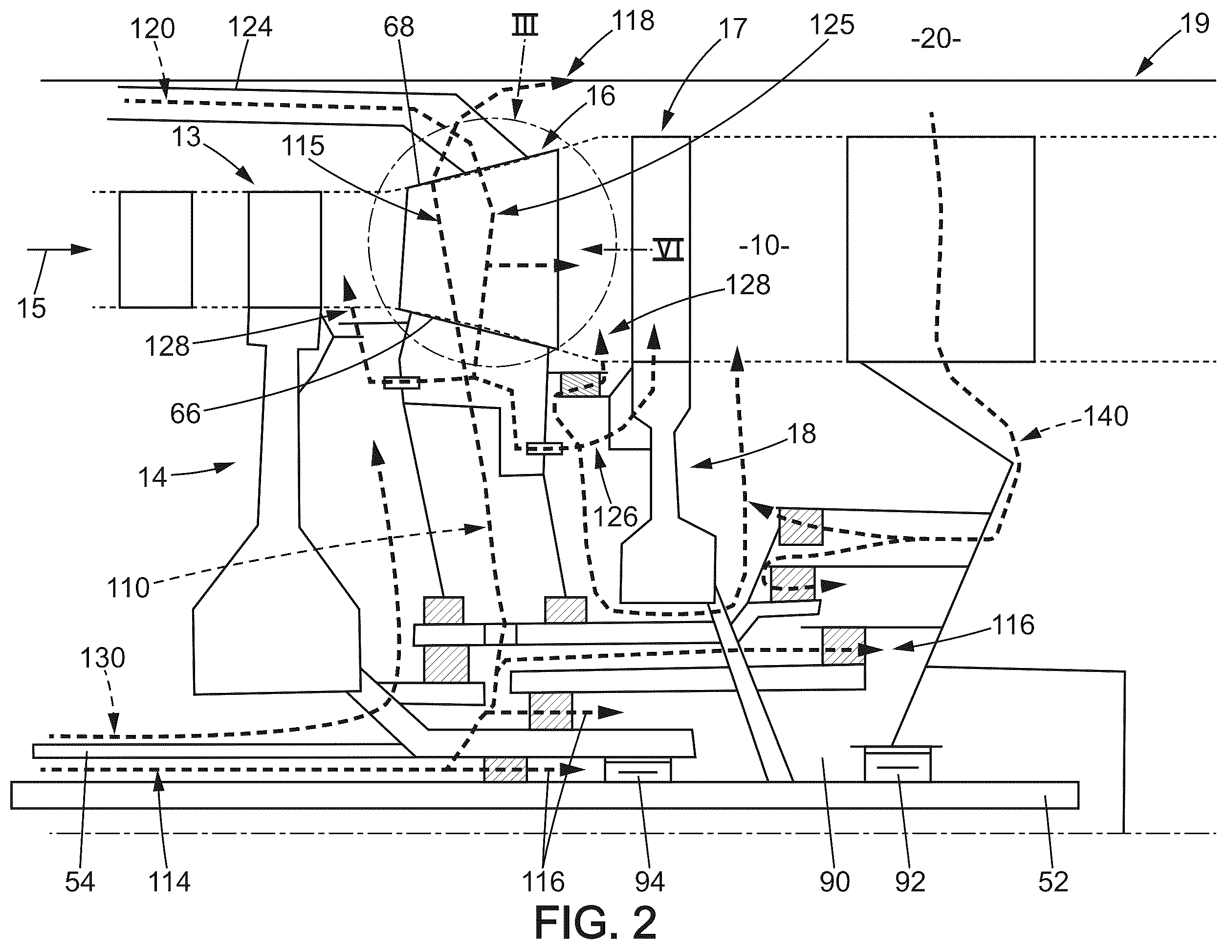 Patent US12359580 Figure 2 – Turbine engine for an aircraft